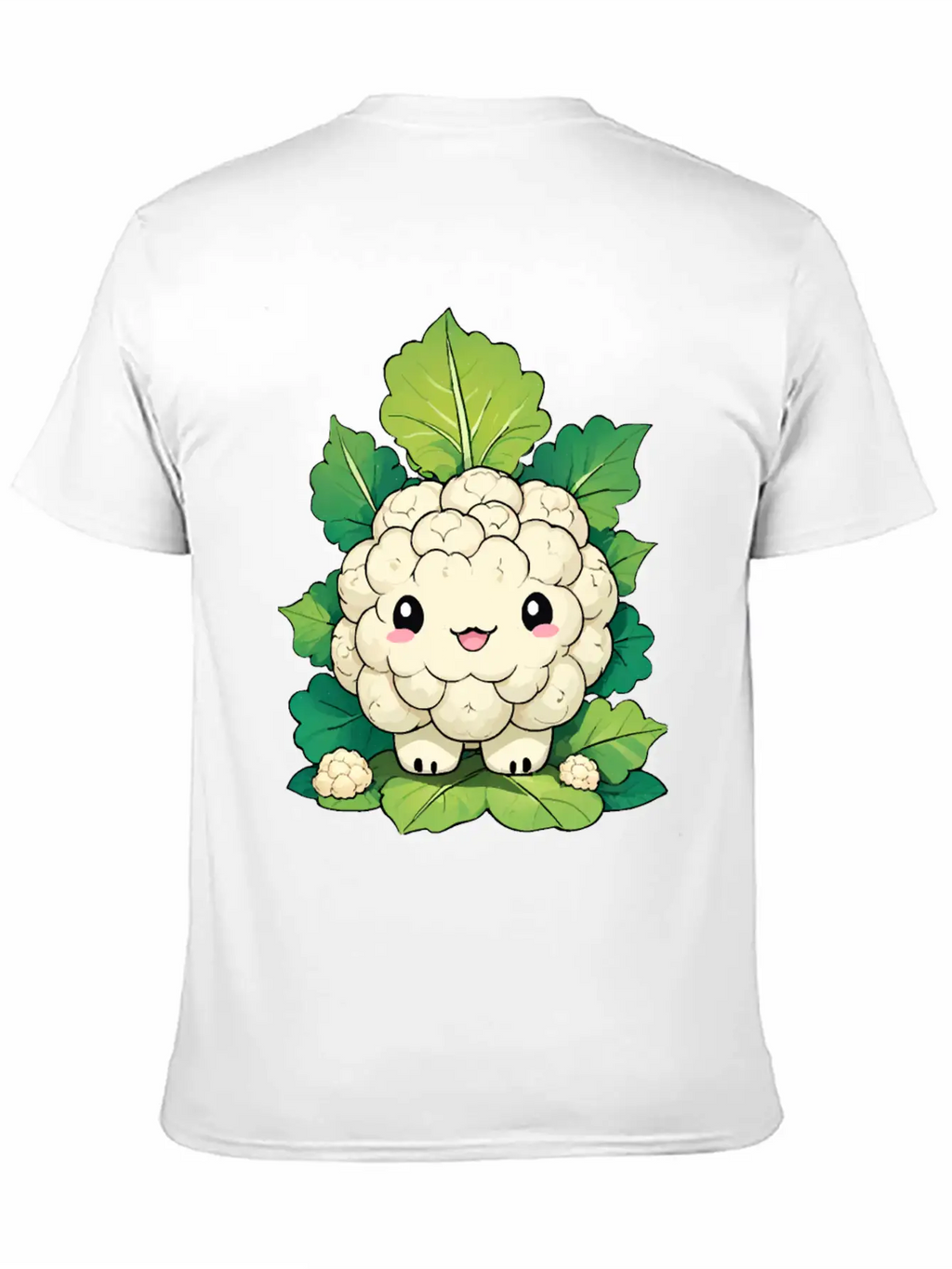 Kawaii Cauliflower Essential Cotton Tee For Daily Outfits – Unisex Style