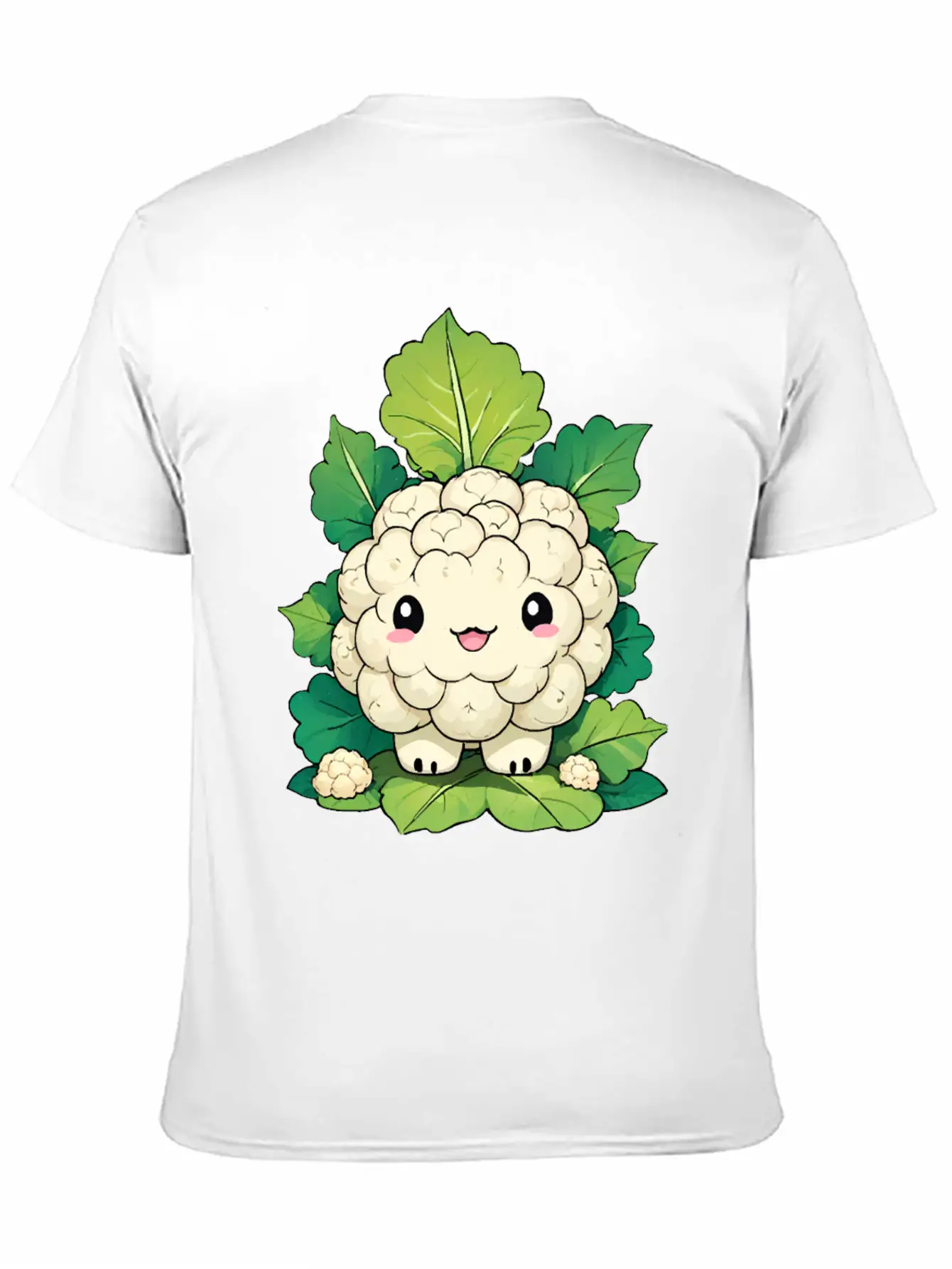 Kawaii Cauliflower Essential Cotton Tee For Daily Outfits – Unisex Style