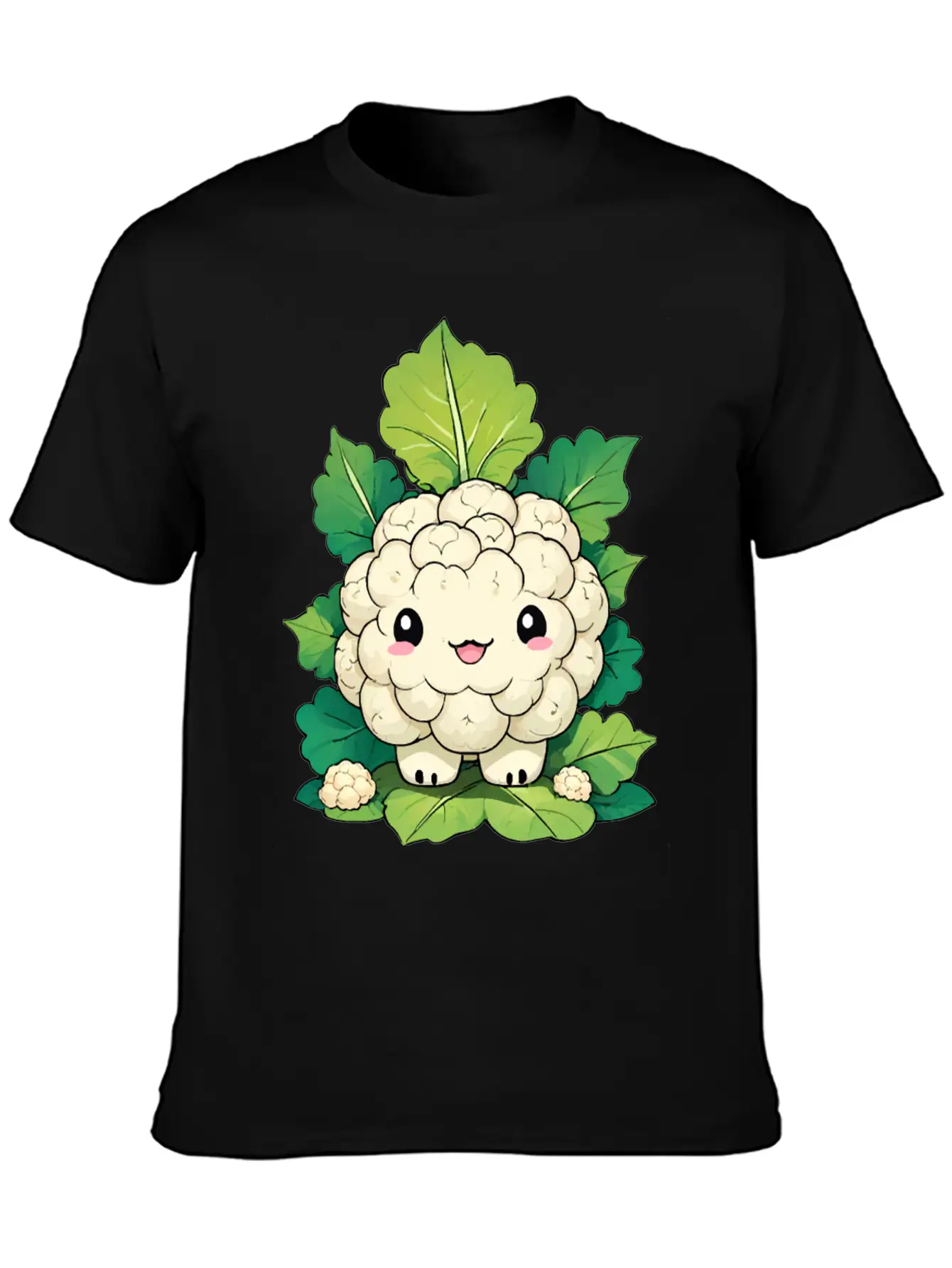 Kawaii Cauliflower Essential Cotton Tee For Daily Outfits – Unisex Style