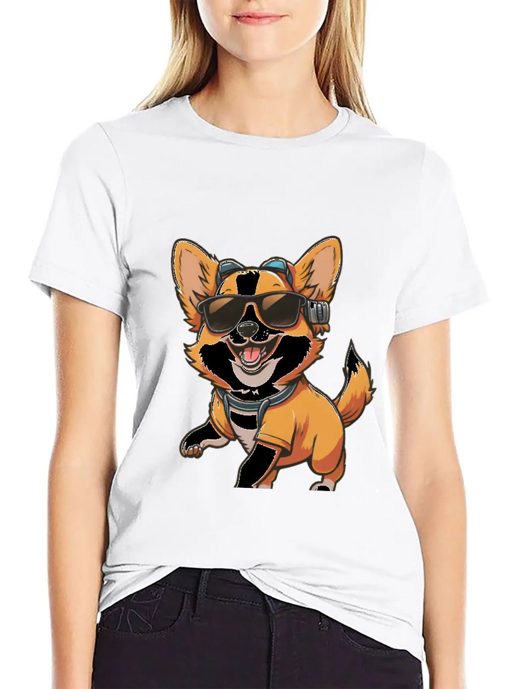 Kawaii Cute Dog For Dog Lover Essential Cotton Tee For Daily Outfits – Unisex Style