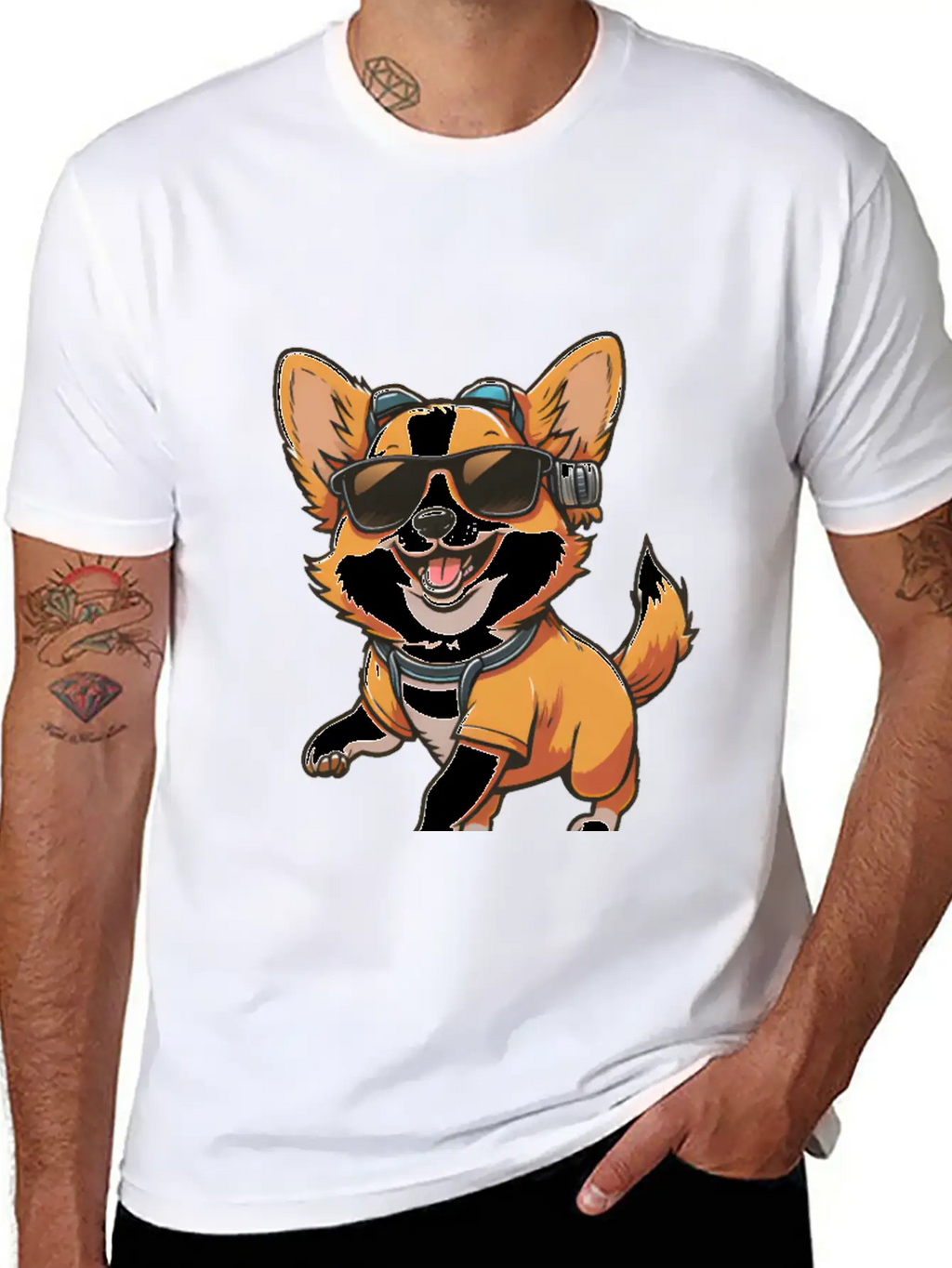 Kawaii Cute Dog For Dog Lover Essential Cotton Tee For Daily Outfits – Unisex Style
