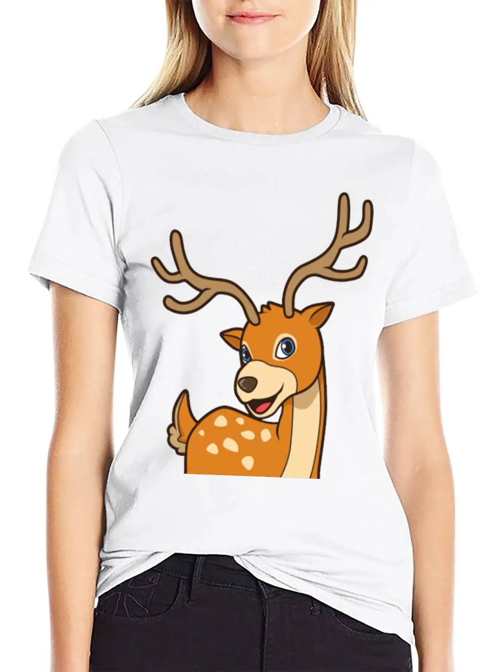 Kawaii Deer Timeless Short Sleeve Tee – Comfy And Minimalist Design