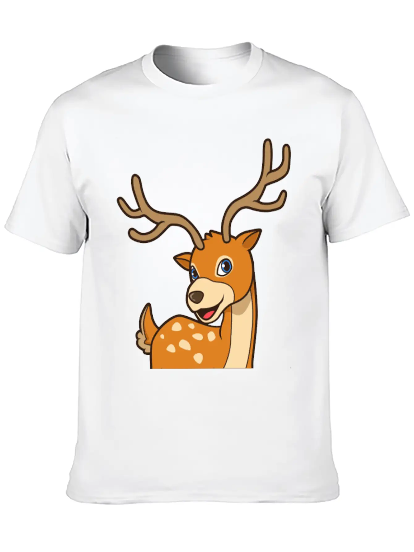 Kawaii Deer Timeless Short Sleeve Tee – Comfy And Minimalist Design