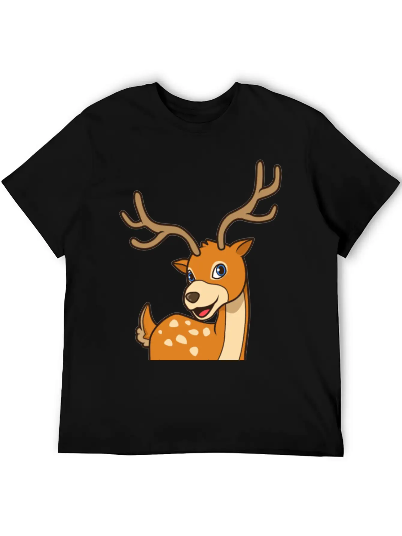 Kawaii Deer Timeless Short Sleeve Tee – Comfy And Minimalist Design