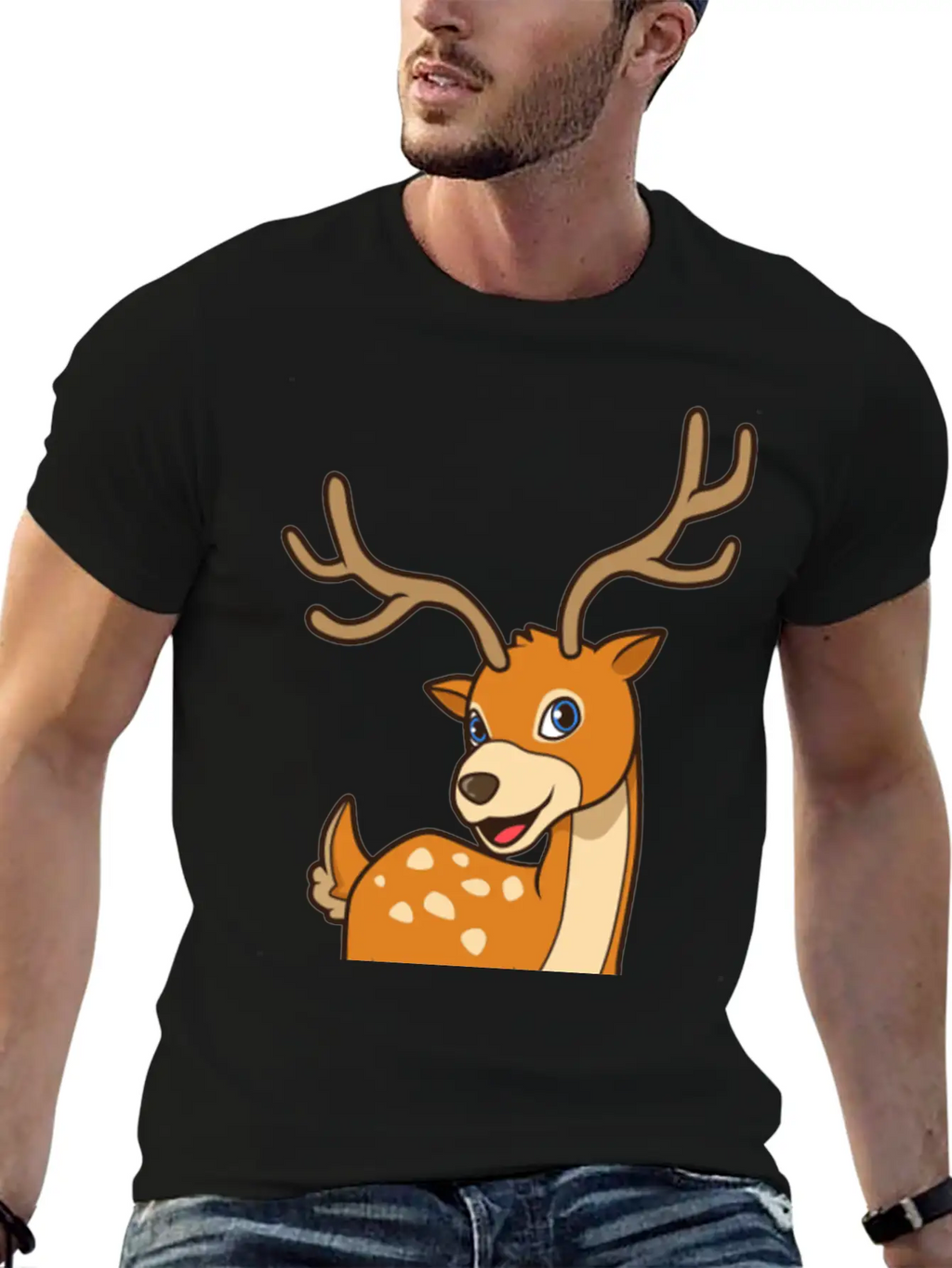 Kawaii Deer Timeless Short Sleeve Tee – Comfy And Minimalist Design