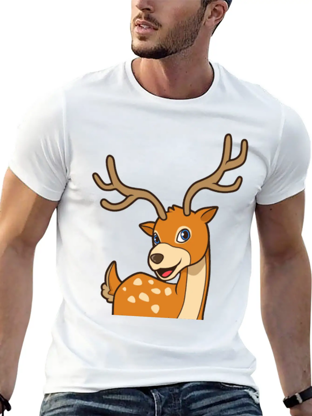 Kawaii Deer Timeless Short Sleeve Tee – Comfy And Minimalist Design