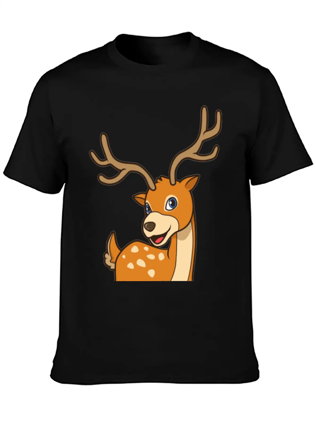 Kawaii Deer Timeless Short Sleeve Tee – Comfy And Minimalist Design