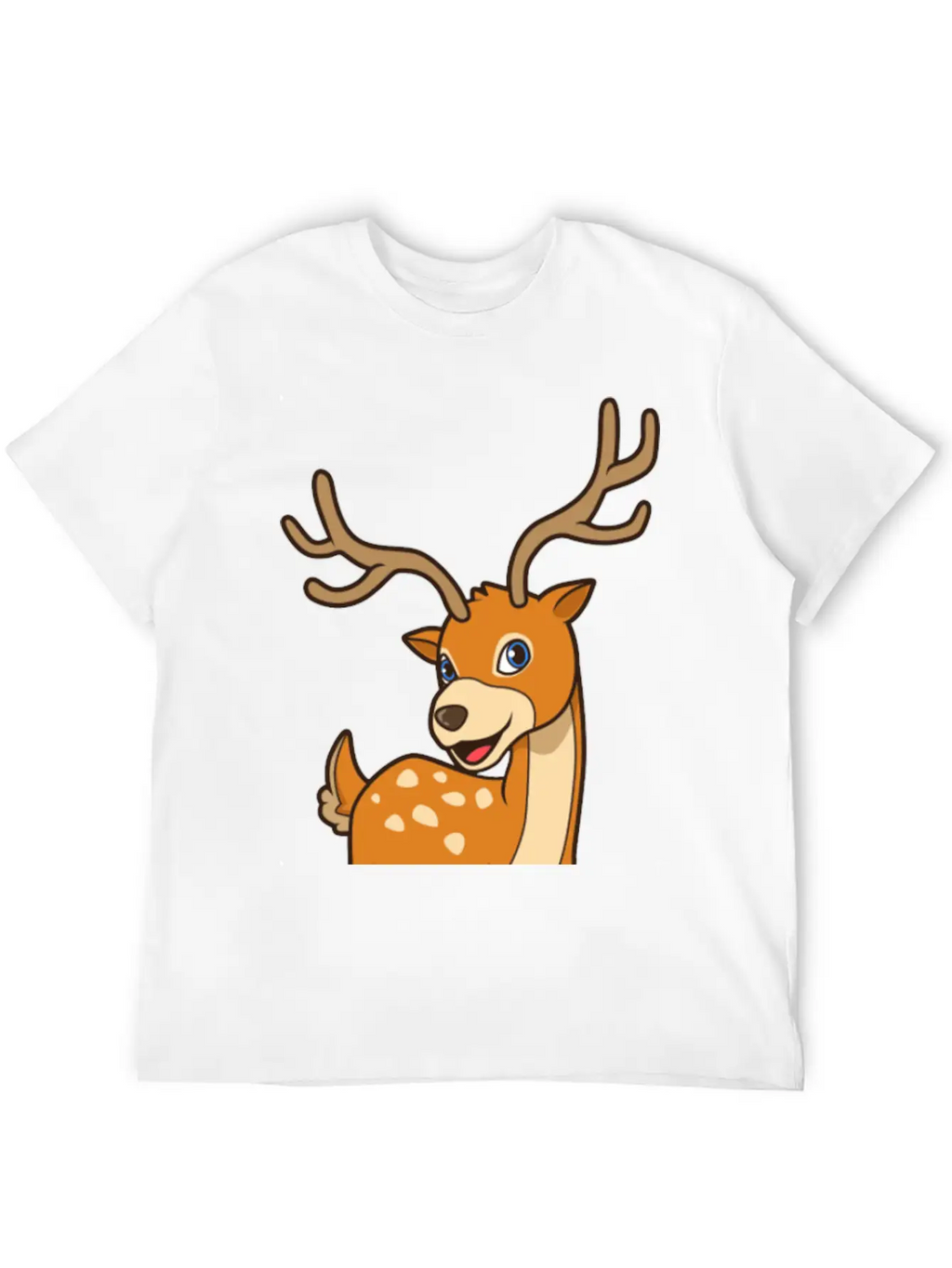 Kawaii Deer Timeless Short Sleeve Tee – Comfy And Minimalist Design