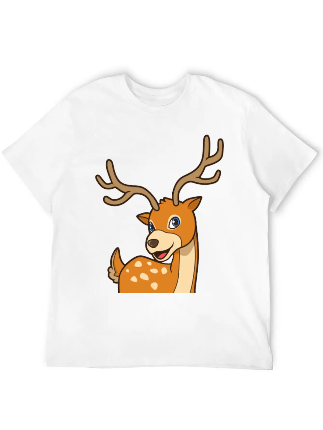 Kawaii Deer Timeless Short Sleeve Tee – Comfy And Minimalist Design