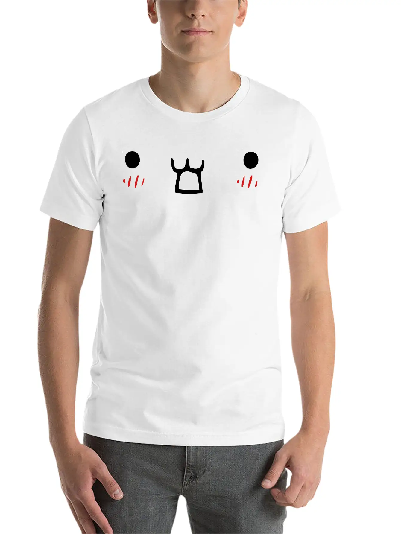 Kawaii Face 11 Breathable Graphic T-Shirt – Perfect For Casual Days