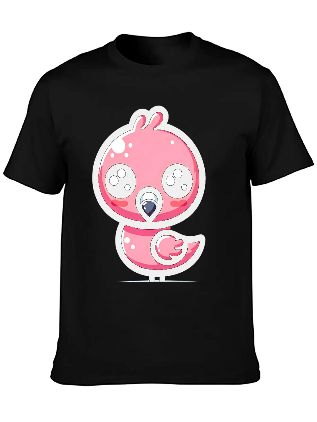 Kawaii Flamingo Classic Cotton Tee – Unisex Comfort For Any Season