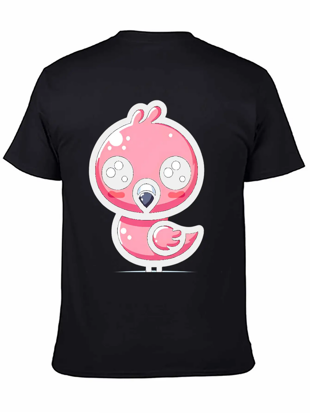 Kawaii Flamingo Classic Cotton Tee – Unisex Comfort For Any Season