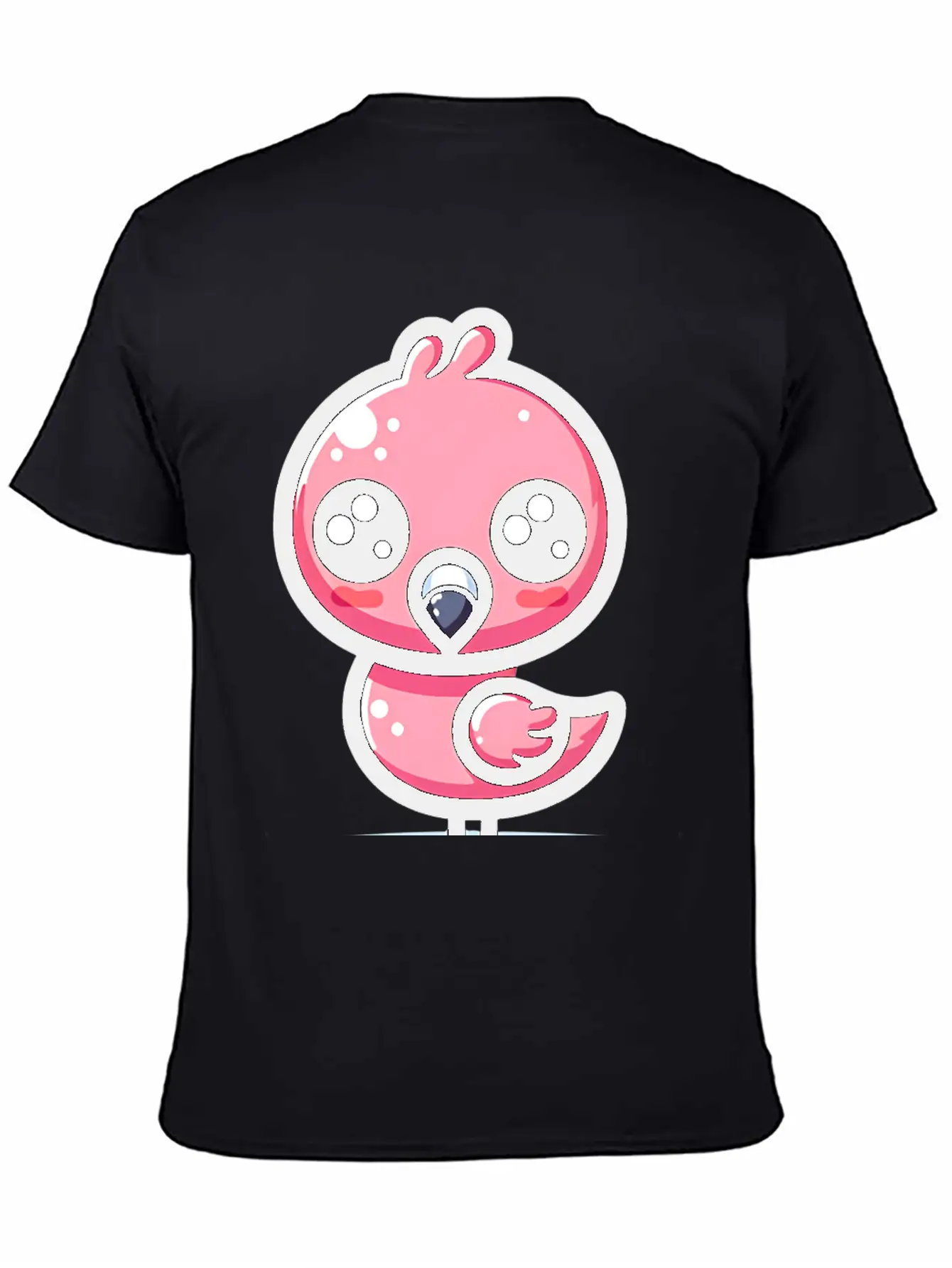 Kawaii Flamingo Classic Cotton Tee – Unisex Comfort For Any Season