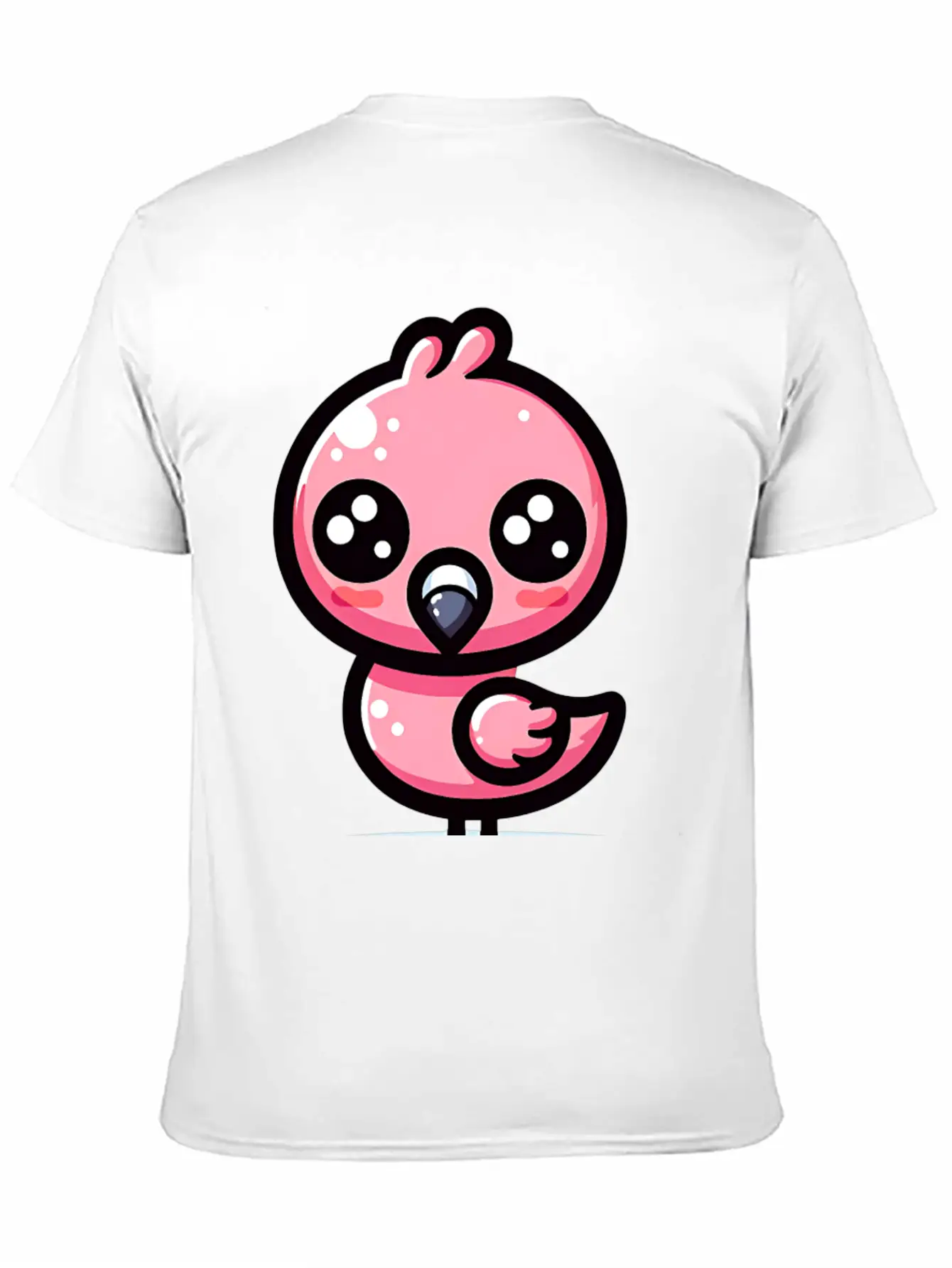 Kawaii Flamingo Classic Cotton Tee – Unisex Comfort For Any Season