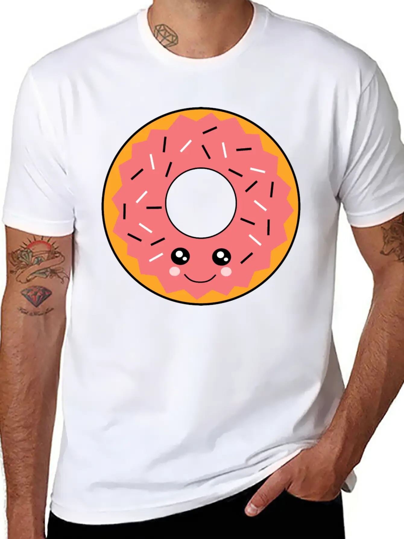 Kawaii Food Basic Graphic T-Shirt – Daily Comfort In Soft Cotton
