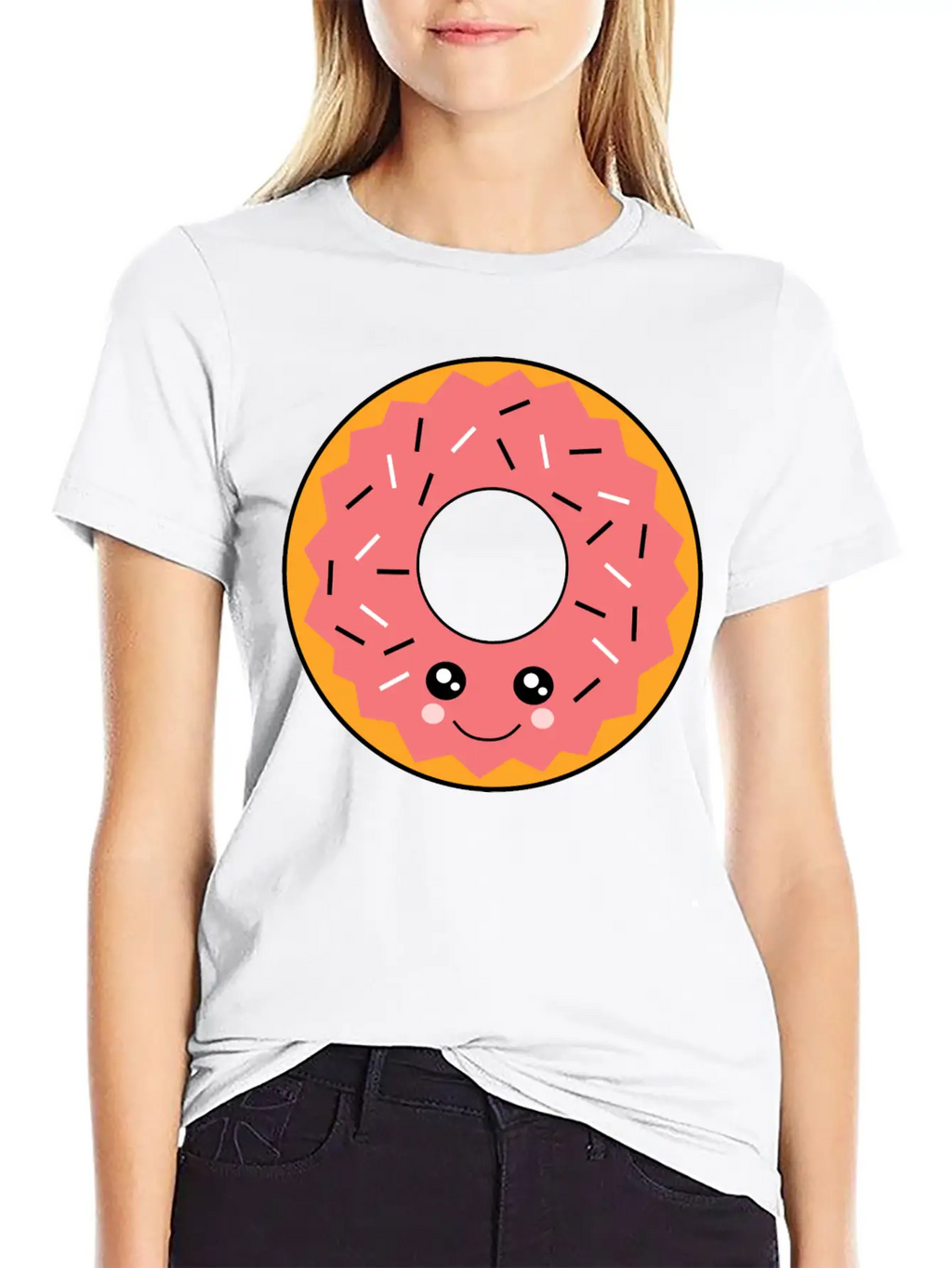 Kawaii Food Basic Graphic T-Shirt – Daily Comfort In Soft Cotton