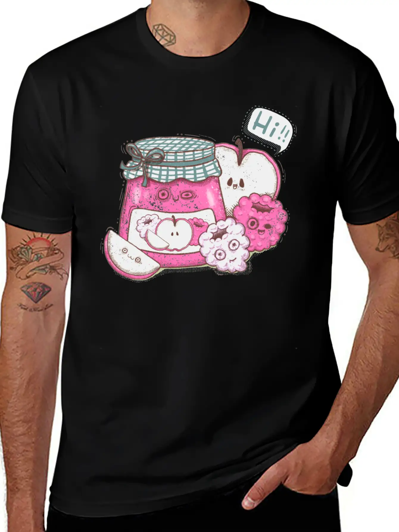 Kawaii Jam And Fruit Classic Cotton Tee – Unisex Comfort For Any Season