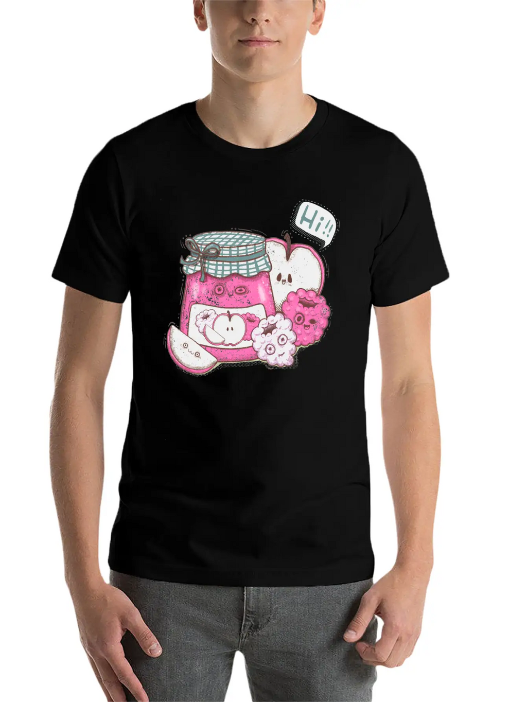 Kawaii Jam And Fruit Classic Cotton Tee – Unisex Comfort For Any Season