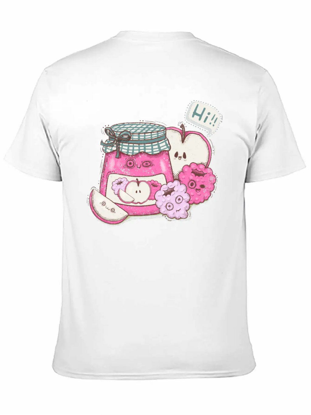 Kawaii Jam And Fruit Classic Cotton Tee – Unisex Comfort For Any Season