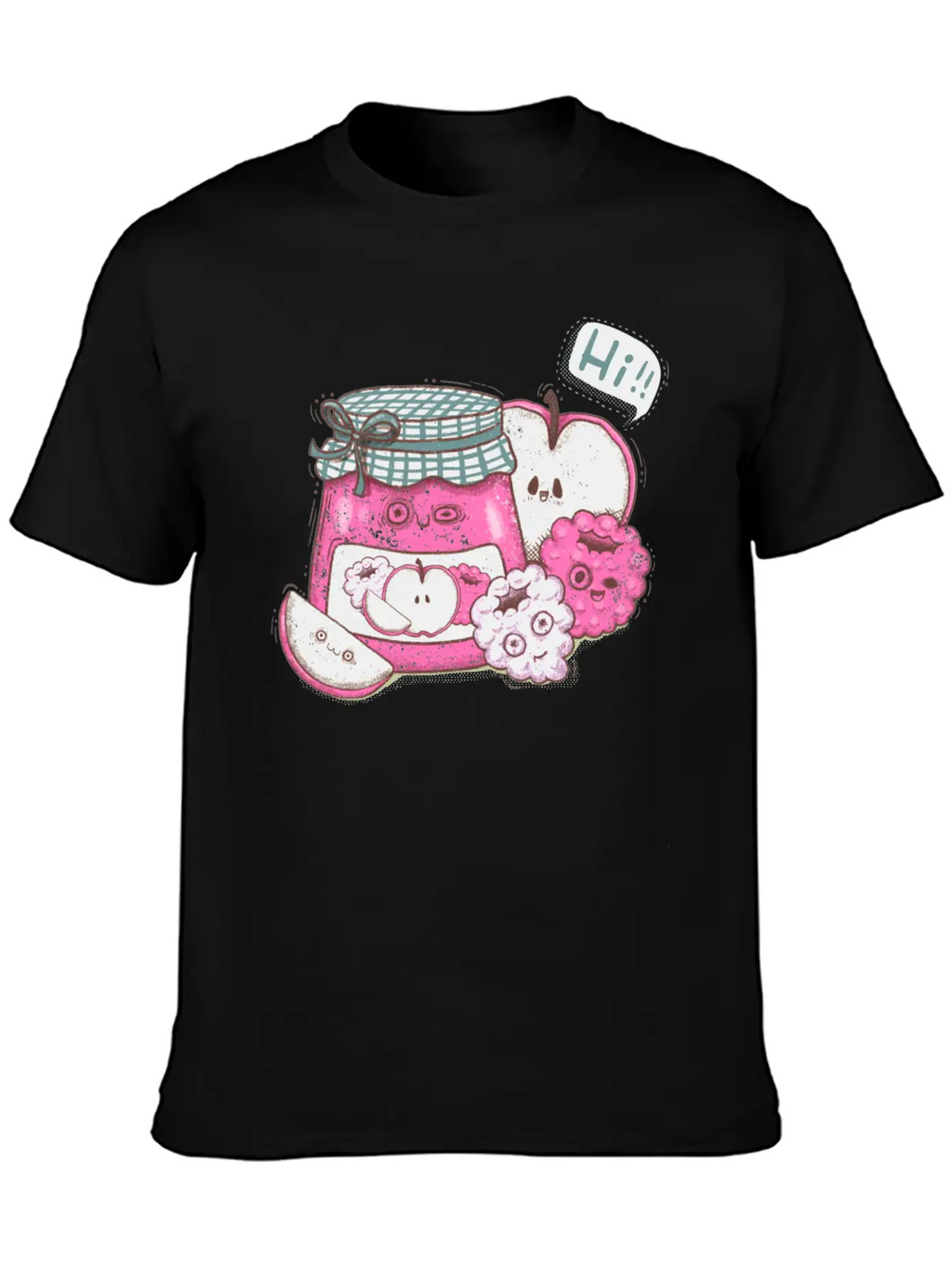 Kawaii Jam And Fruit Classic Cotton Tee – Unisex Comfort For Any Season