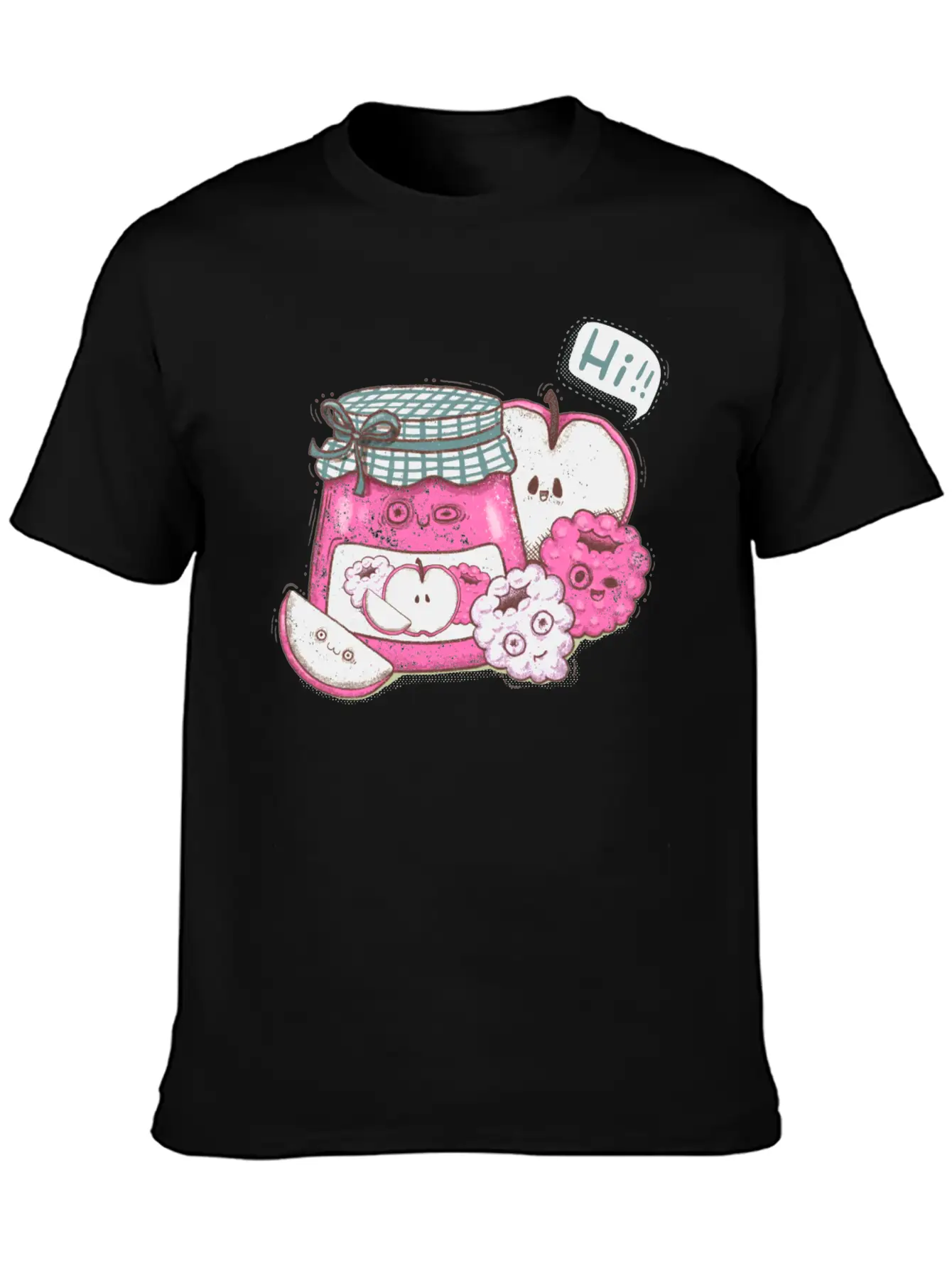 Kawaii Jam And Fruit Classic Cotton Tee – Unisex Comfort For Any Season