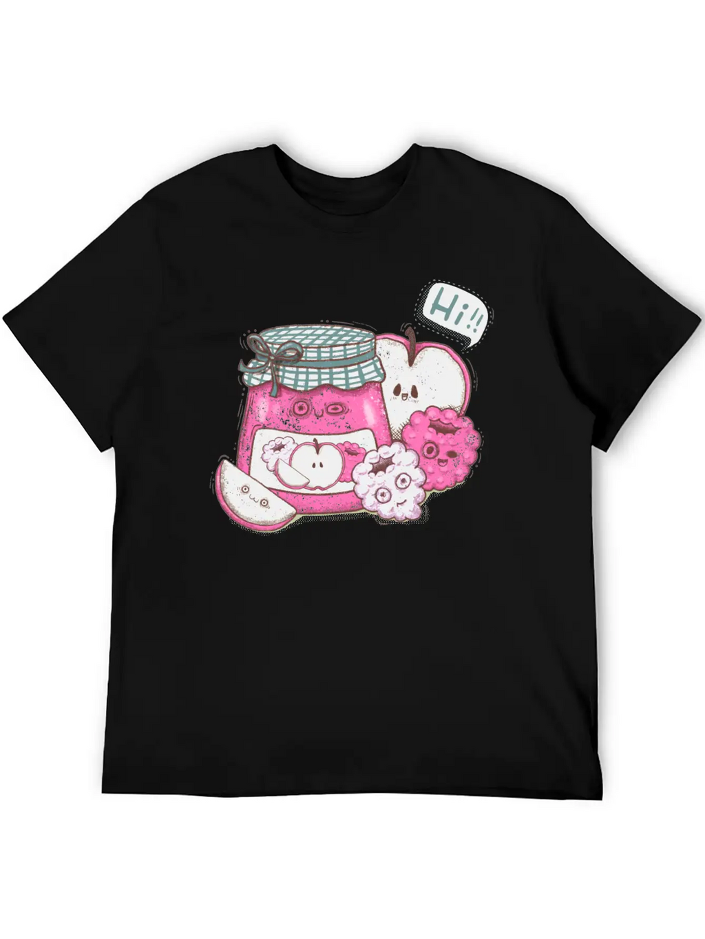 Kawaii Jam And Fruit Classic Cotton Tee – Unisex Comfort For Any Season