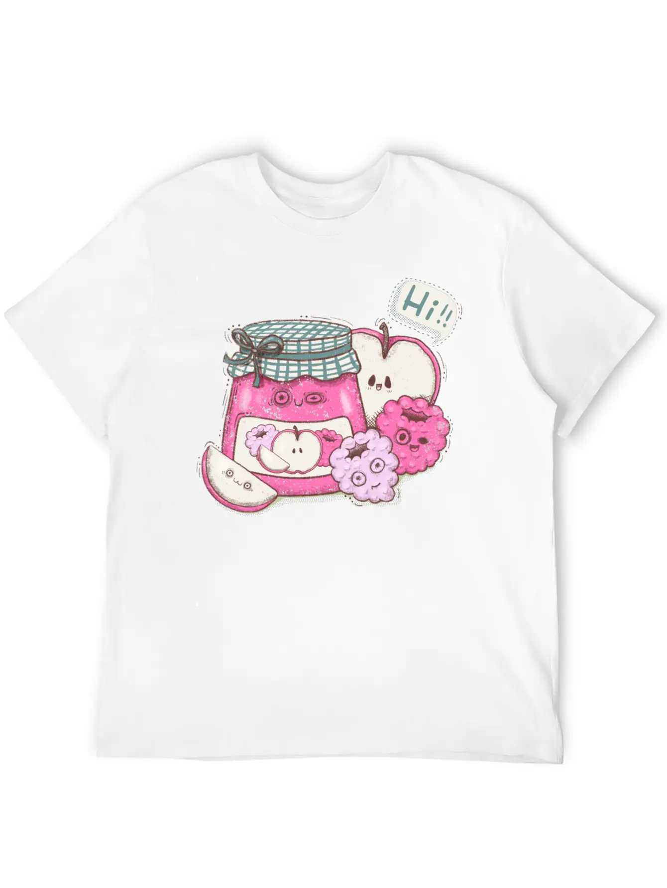 Kawaii Jam And Fruit Classic Cotton Tee – Unisex Comfort For Any Season