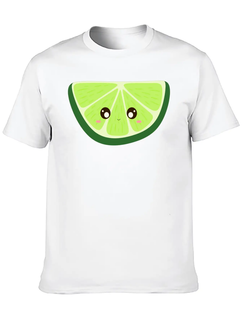Kawaii Lime Basic Graphic T-Shirt – Daily Comfort In Soft Cotton