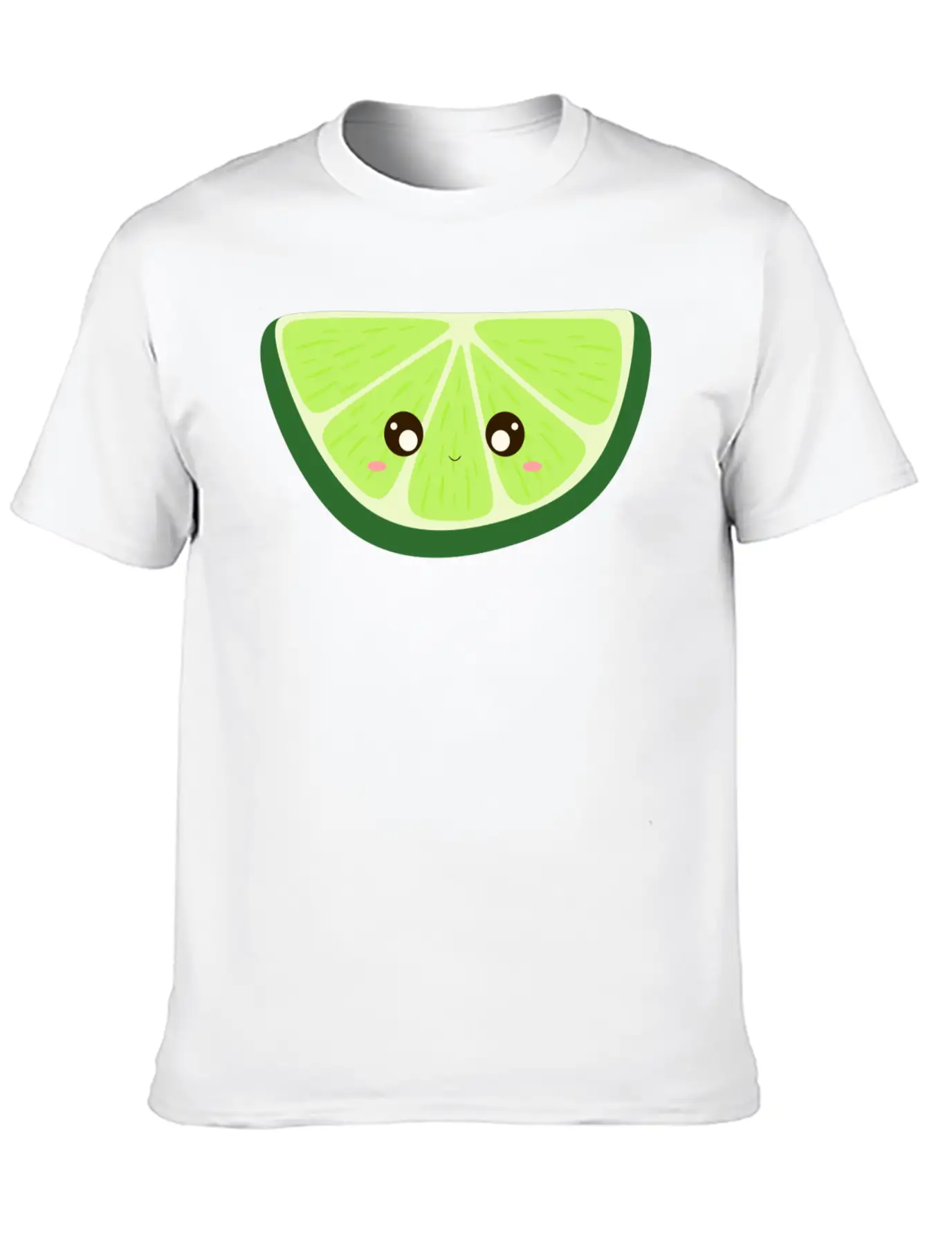 Kawaii Lime Basic Graphic T-Shirt – Daily Comfort In Soft Cotton