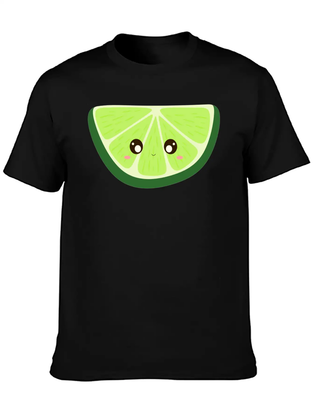 Kawaii Lime Basic Graphic T-Shirt – Daily Comfort In Soft Cotton