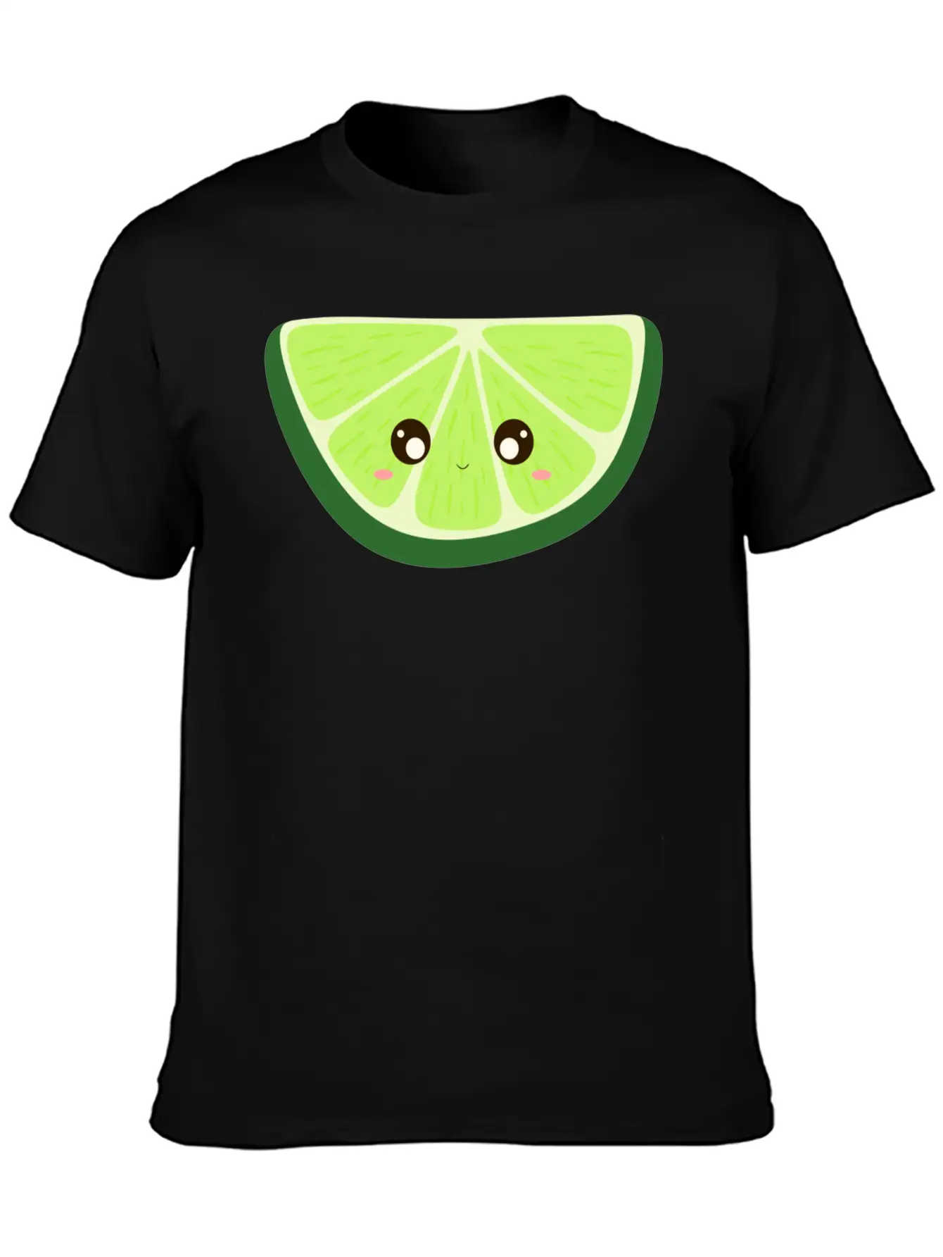 Kawaii Lime Basic Graphic T-Shirt – Daily Comfort In Soft Cotton