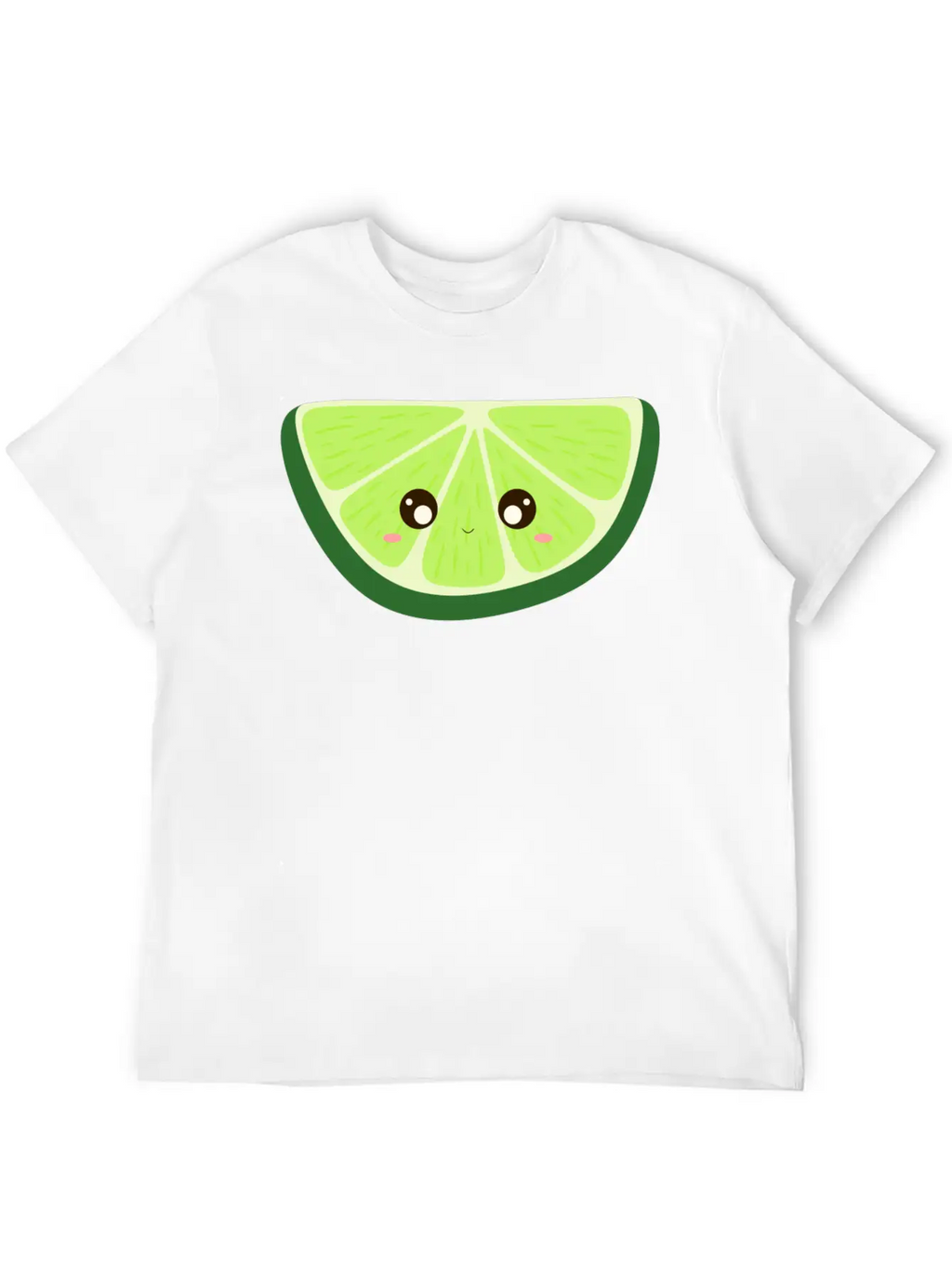 Kawaii Lime Basic Graphic T-Shirt – Daily Comfort In Soft Cotton