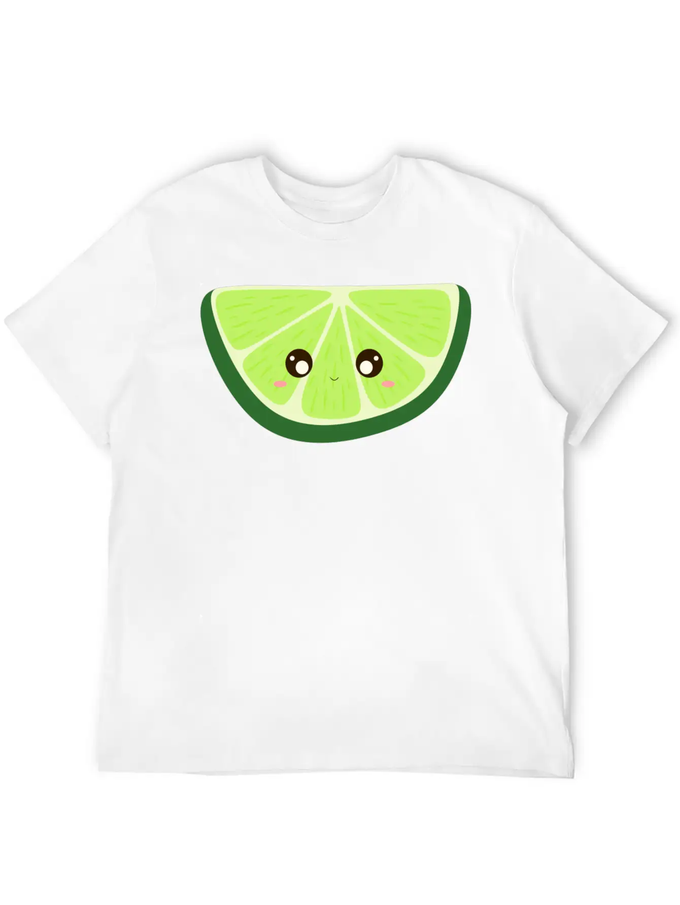 Kawaii Lime Basic Graphic T-Shirt – Daily Comfort In Soft Cotton