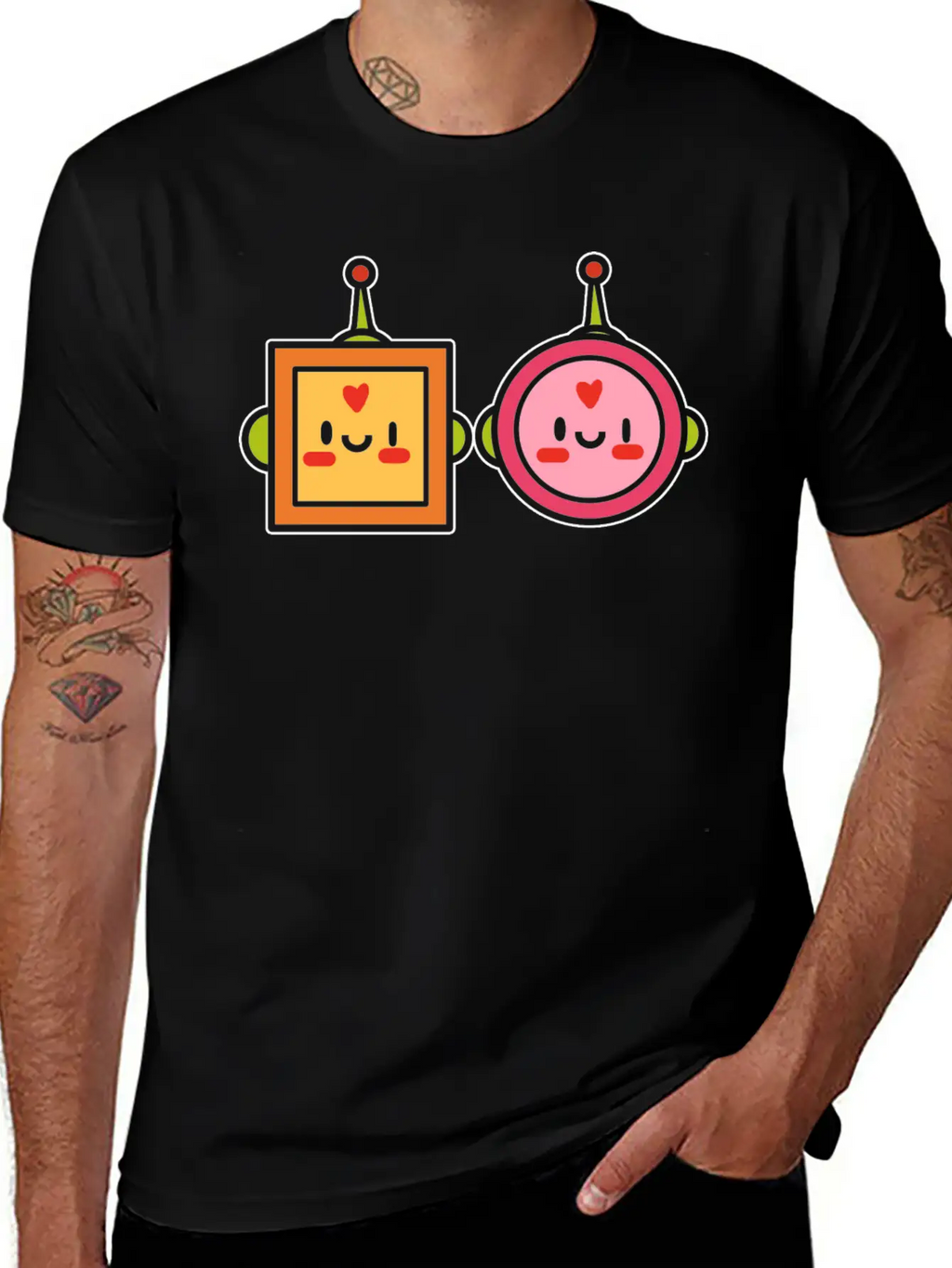 Kawaii Robot Japanese Gift Unisex Casual T-Shirt – Clean Design For Daily Comfort