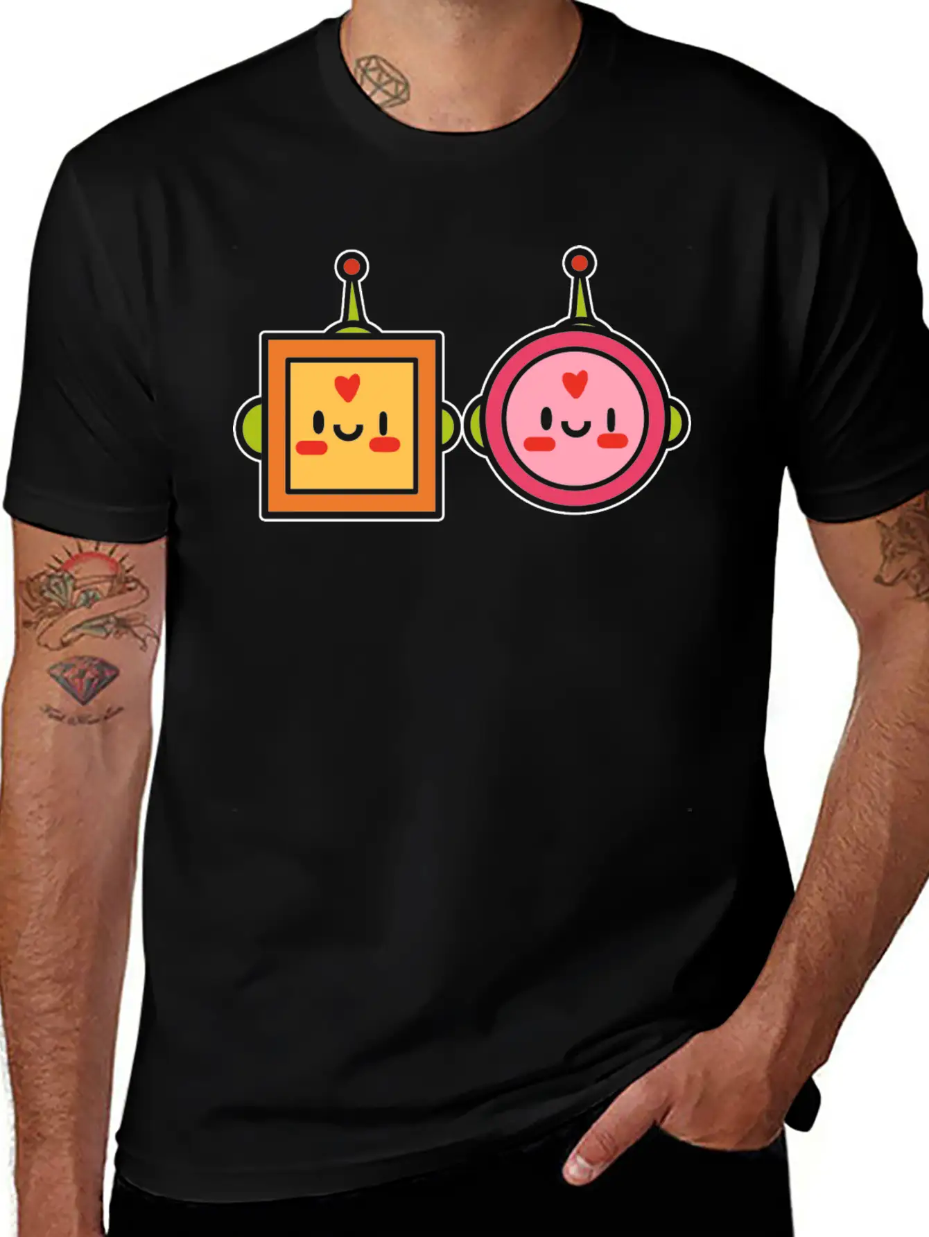 Kawaii Robot Japanese Gift Unisex Casual T-Shirt – Clean Design For Daily Comfort