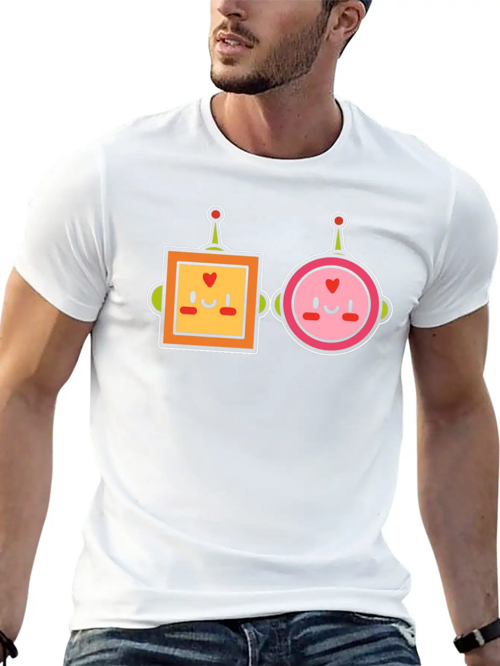 Kawaii Robot Japanese Gift Unisex Casual T-Shirt – Clean Design For Daily Comfort