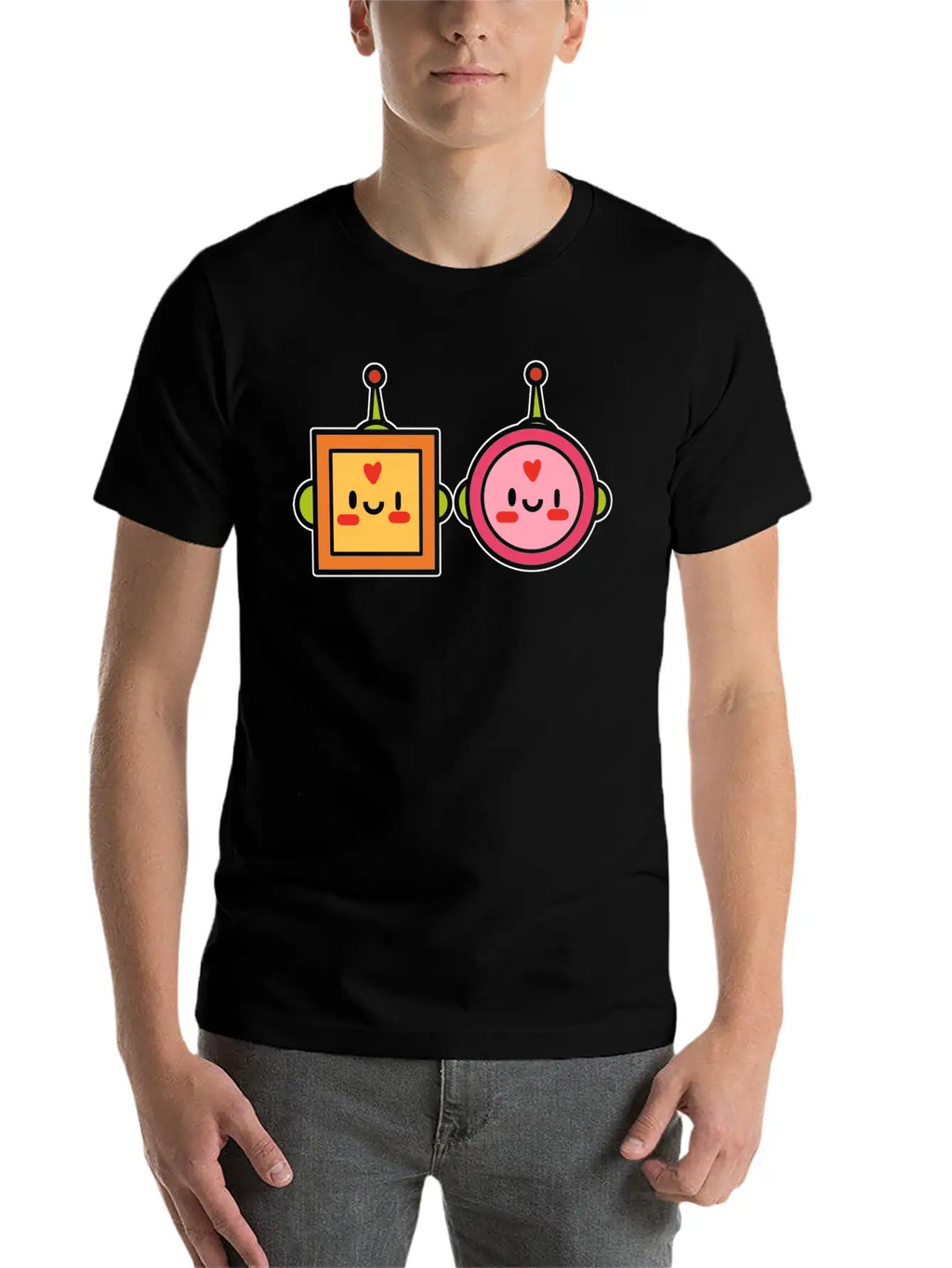 Kawaii Robot Japanese Gift Unisex Casual T-Shirt – Clean Design For Daily Comfort
