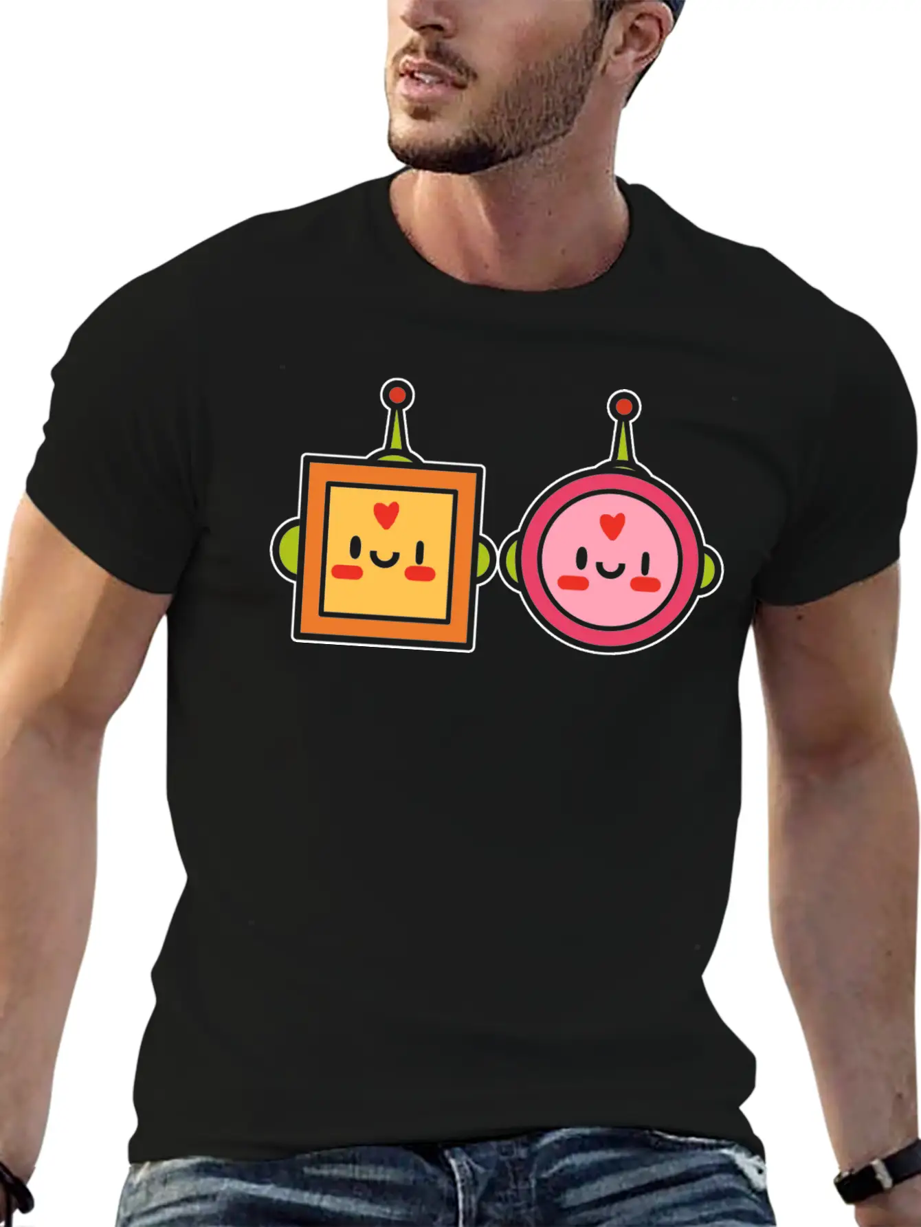 Kawaii Robot Japanese Gift Unisex Casual T-Shirt – Clean Design For Daily Comfort