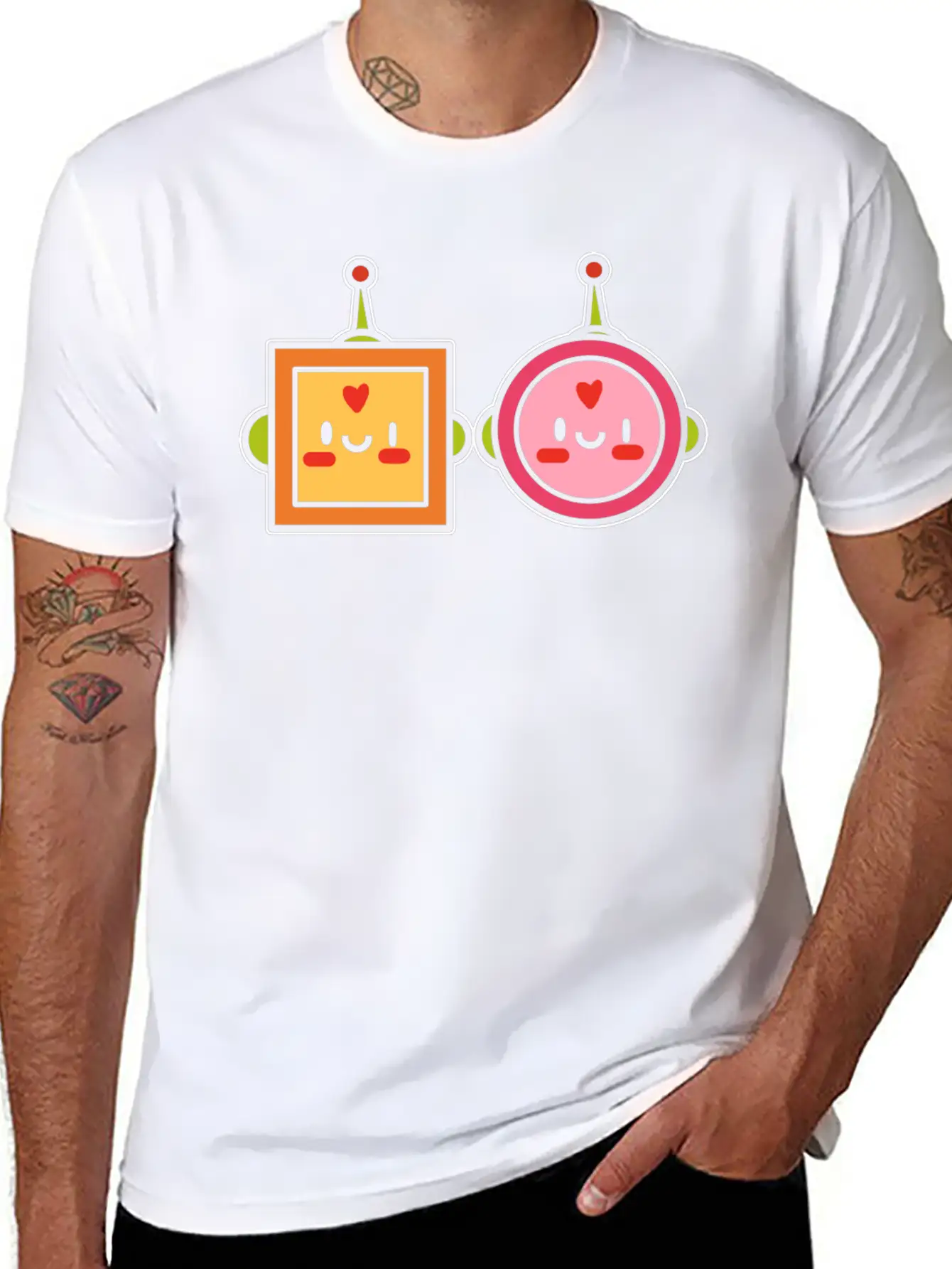 Kawaii Robot Japanese Gift Unisex Casual T-Shirt – Clean Design For Daily Comfort