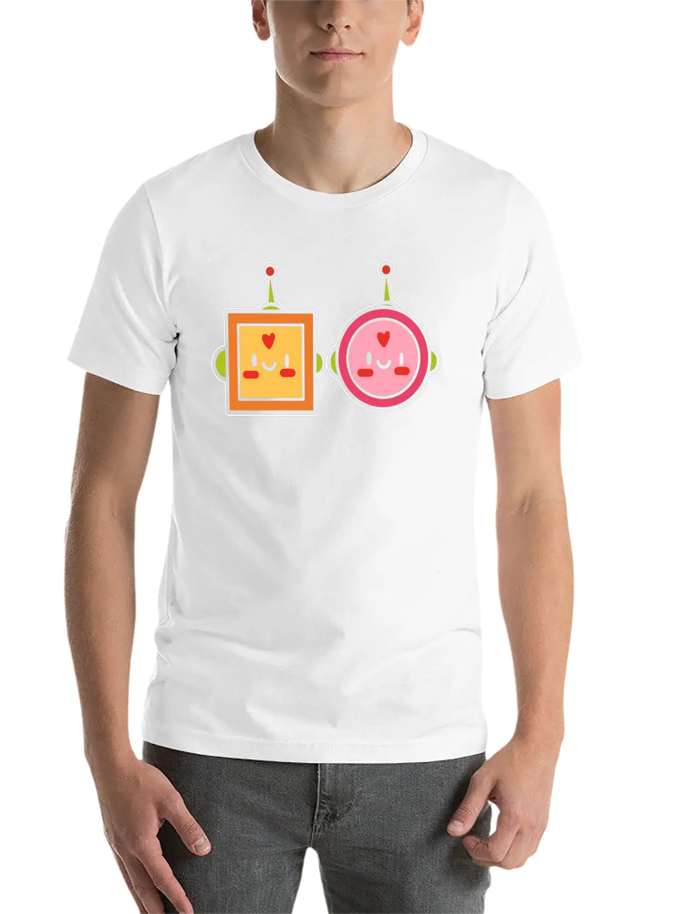 Kawaii Robot Japanese Gift Unisex Casual T-Shirt – Clean Design For Daily Comfort