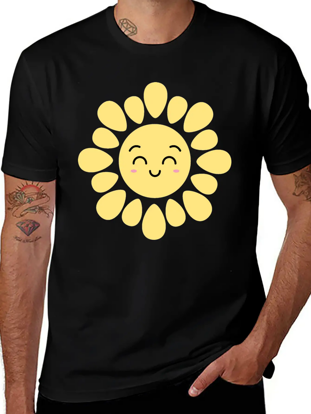 Kawaii Smile Sun Design | Cute Sun T-Shirt Unisex Casual T-Shirt – Clean Design For Daily Comfort