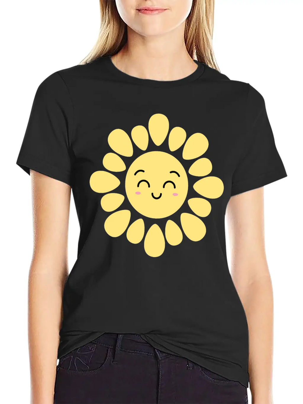 Kawaii Smile Sun Design | Cute Sun T-Shirt Unisex Casual T-Shirt – Clean Design For Daily Comfort