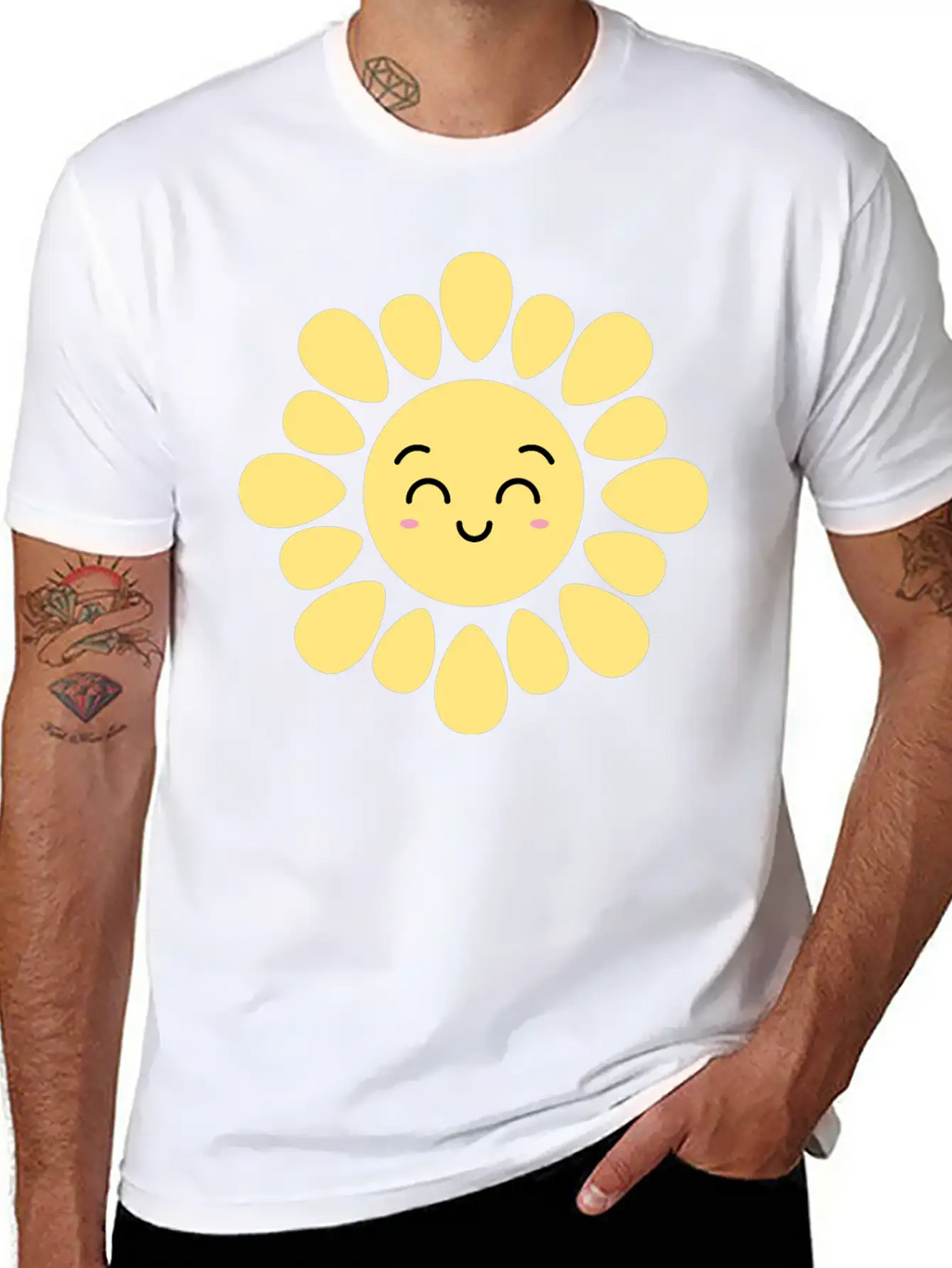Kawaii Smile Sun Design | Cute Sun T-Shirt Unisex Casual T-Shirt – Clean Design For Daily Comfort