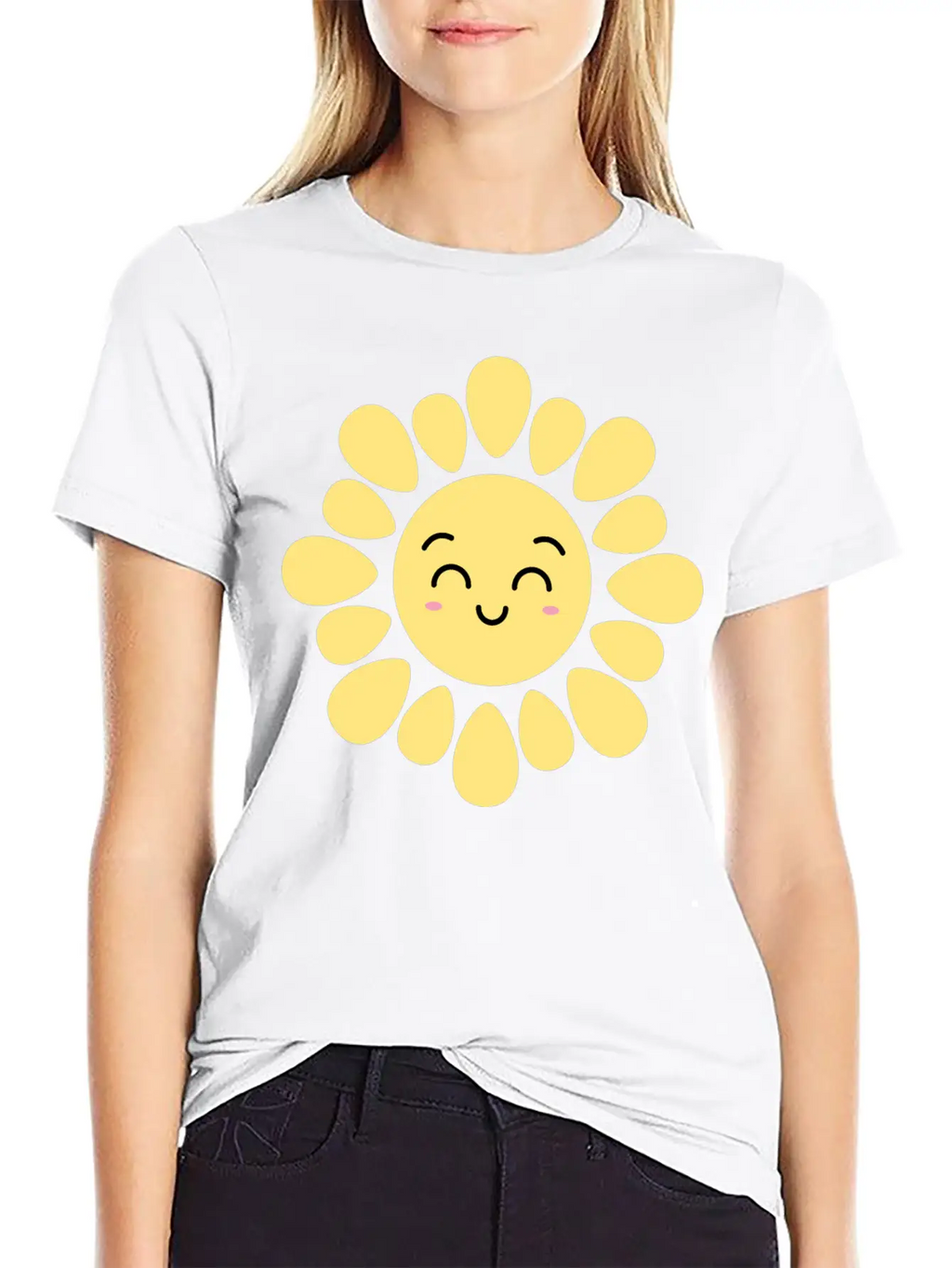 Kawaii Smile Sun Design | Cute Sun T-Shirt Unisex Casual T-Shirt – Clean Design For Daily Comfort