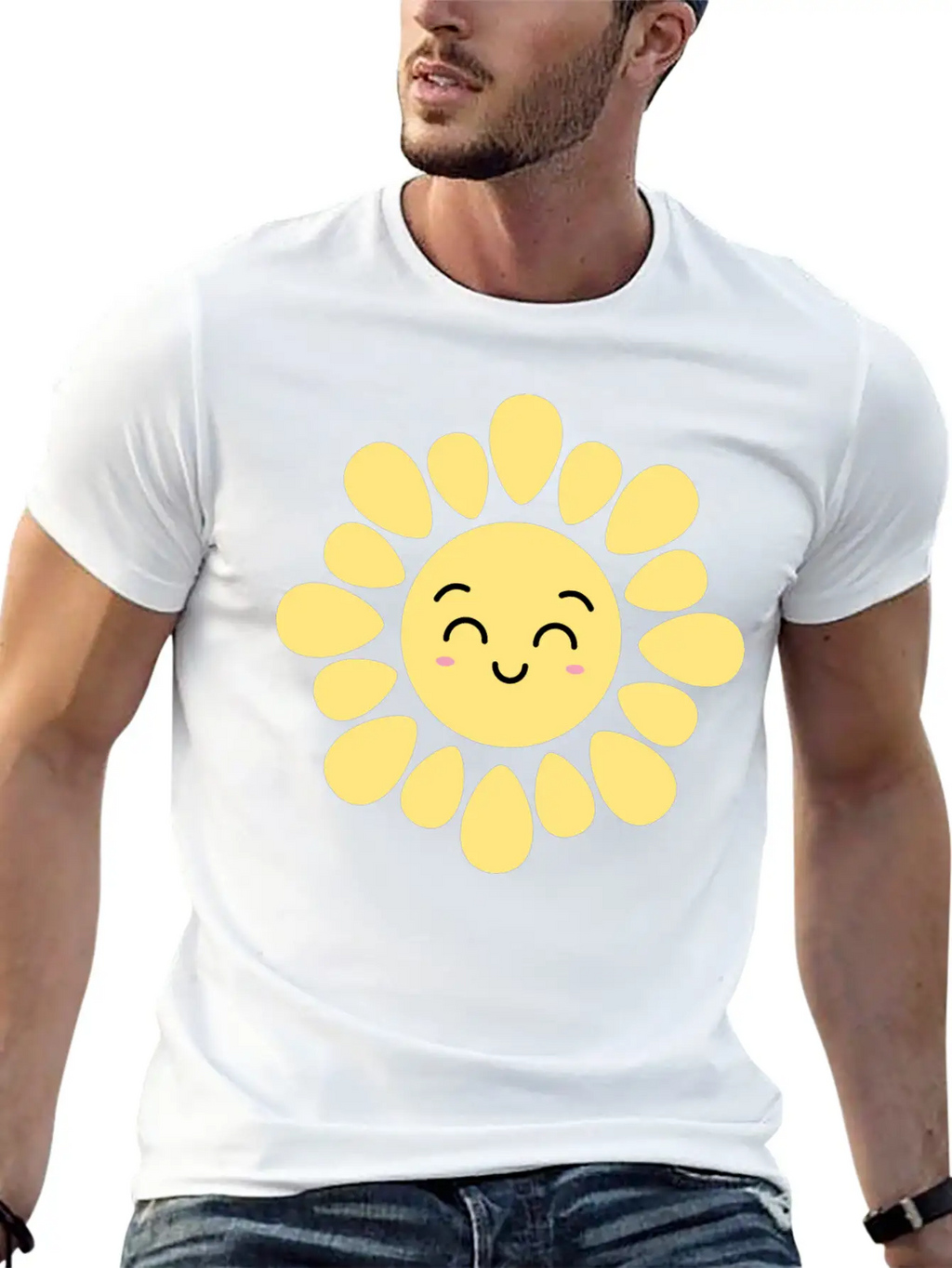 Kawaii Smile Sun Design | Cute Sun T-Shirt Unisex Casual T-Shirt – Clean Design For Daily Comfort