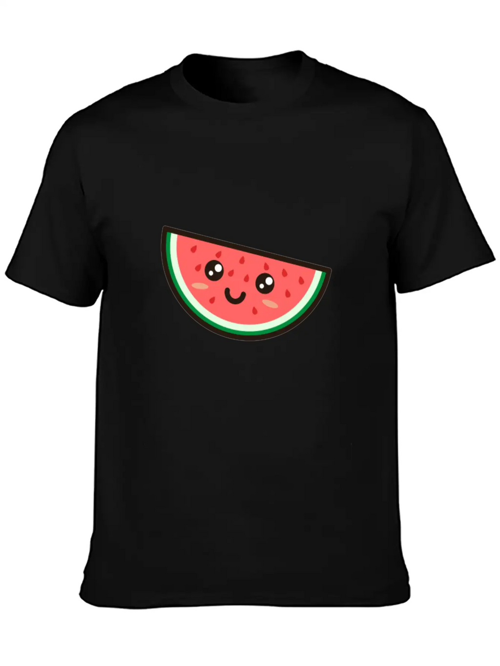 Kawaii Watermelon Essential Cotton Tee For Daily Outfits – Unisex Style