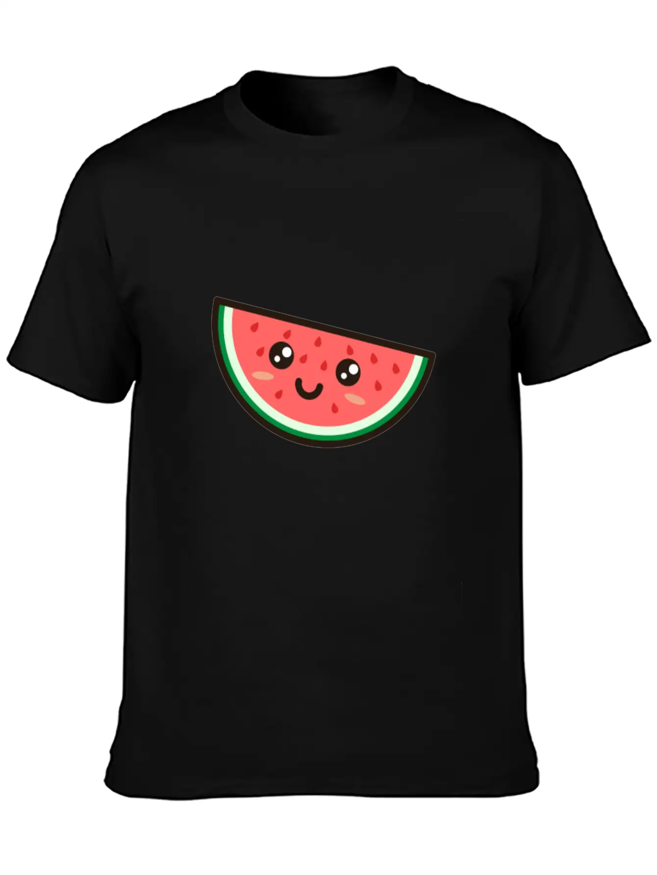 Kawaii Watermelon Essential Cotton Tee For Daily Outfits – Unisex Style