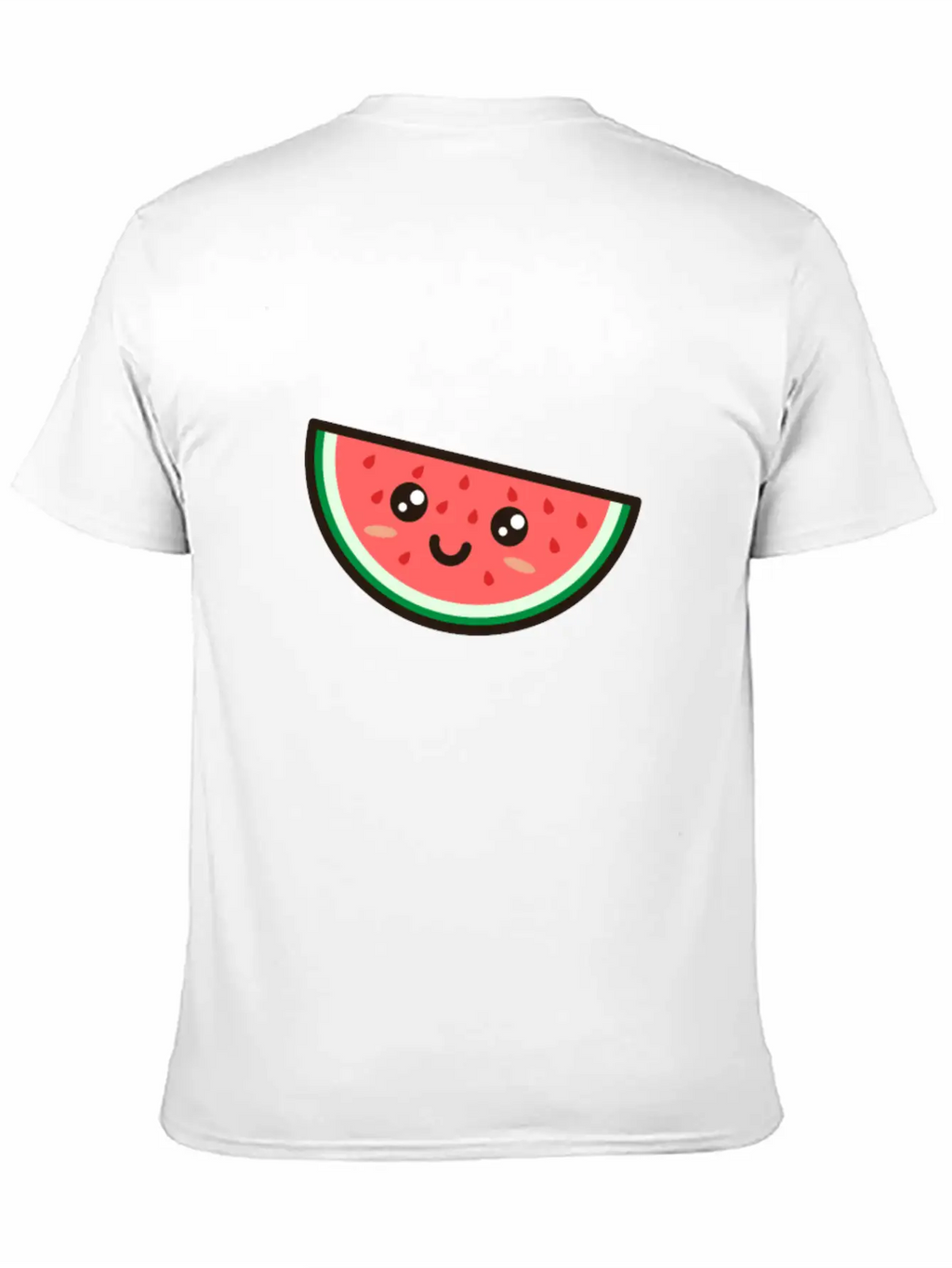 Kawaii Watermelon Essential Cotton Tee For Daily Outfits – Unisex Style