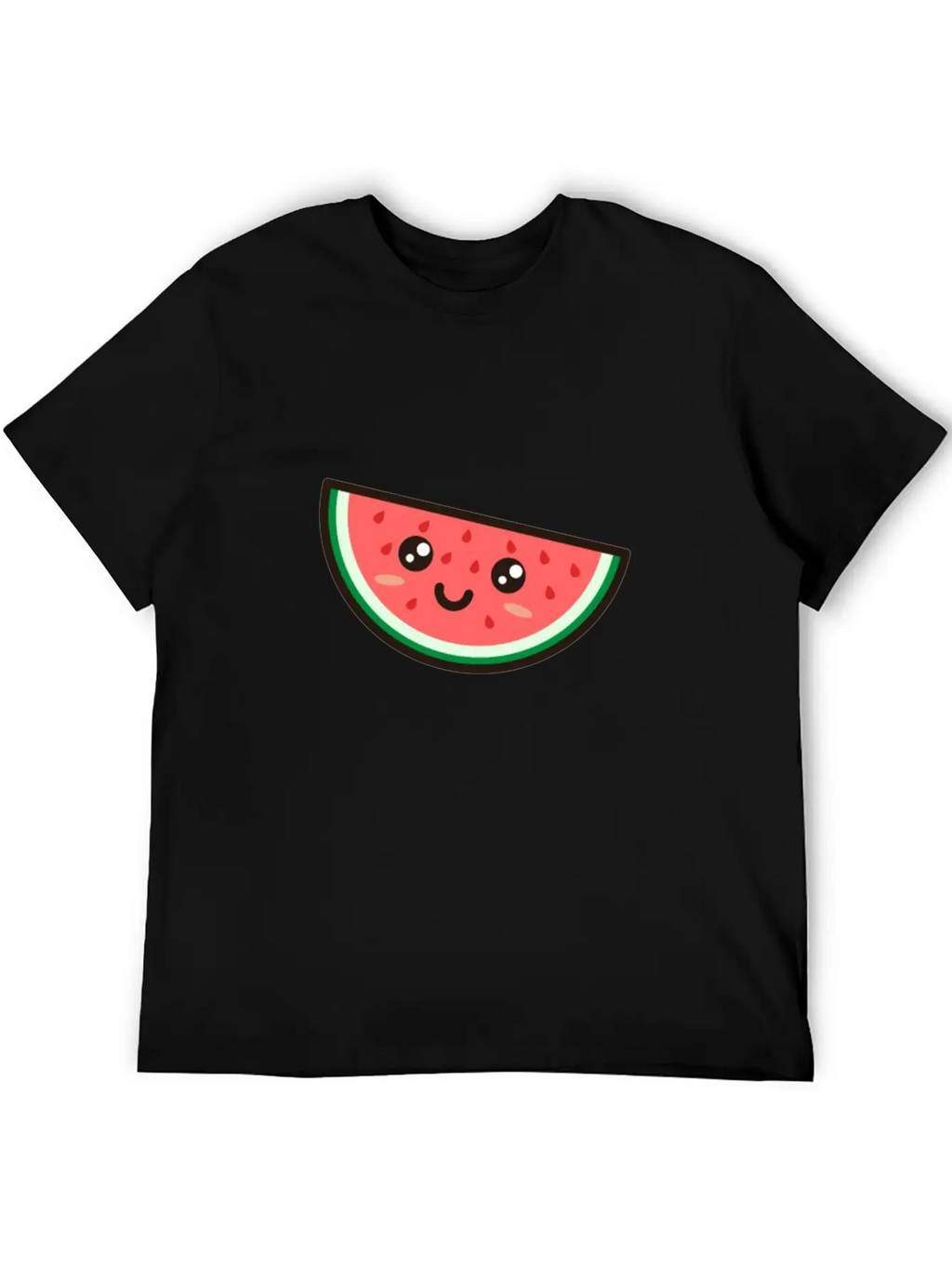 Kawaii Watermelon Essential Cotton Tee For Daily Outfits – Unisex Style