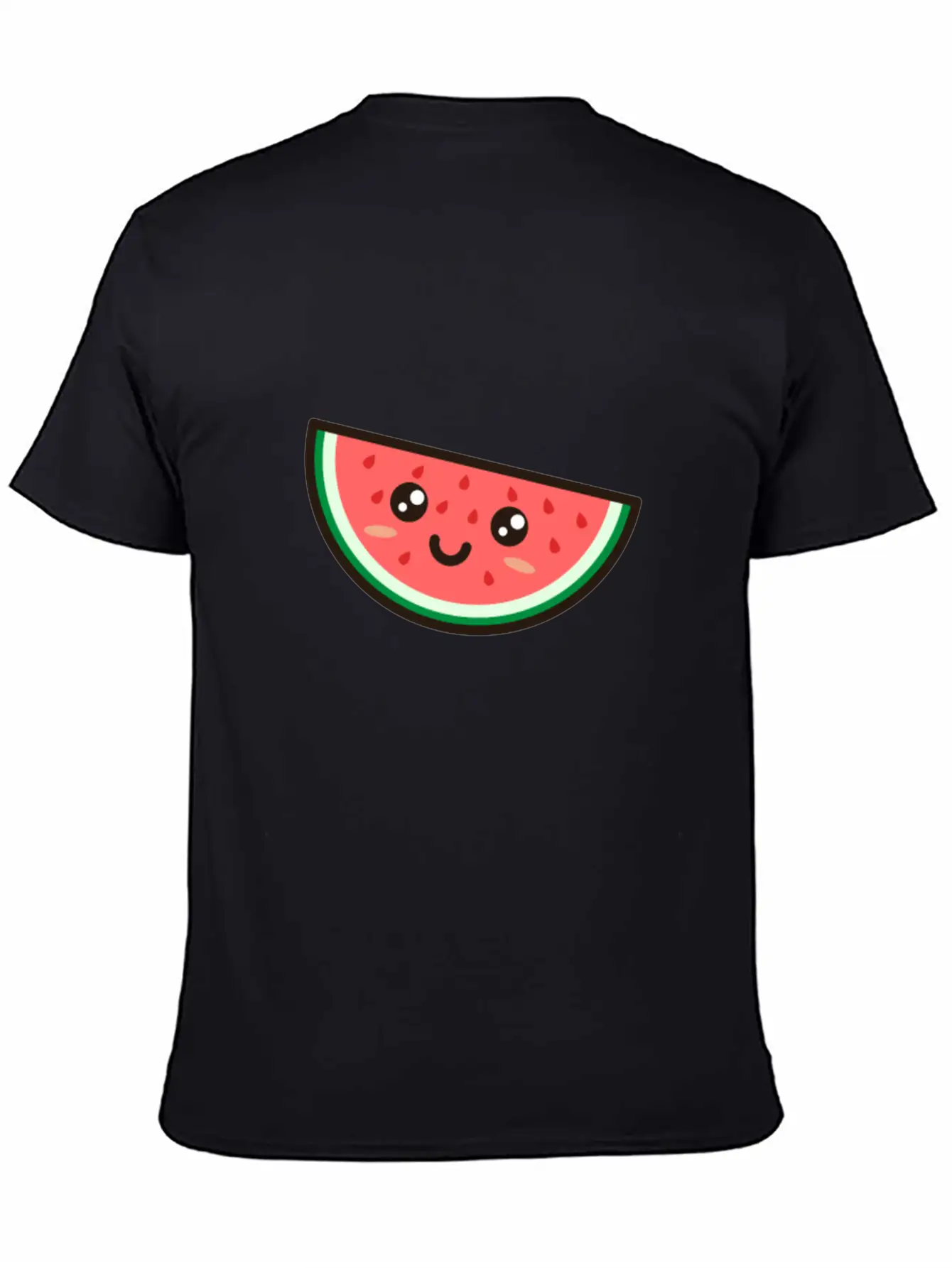 Kawaii Watermelon Essential Cotton Tee For Daily Outfits – Unisex Style